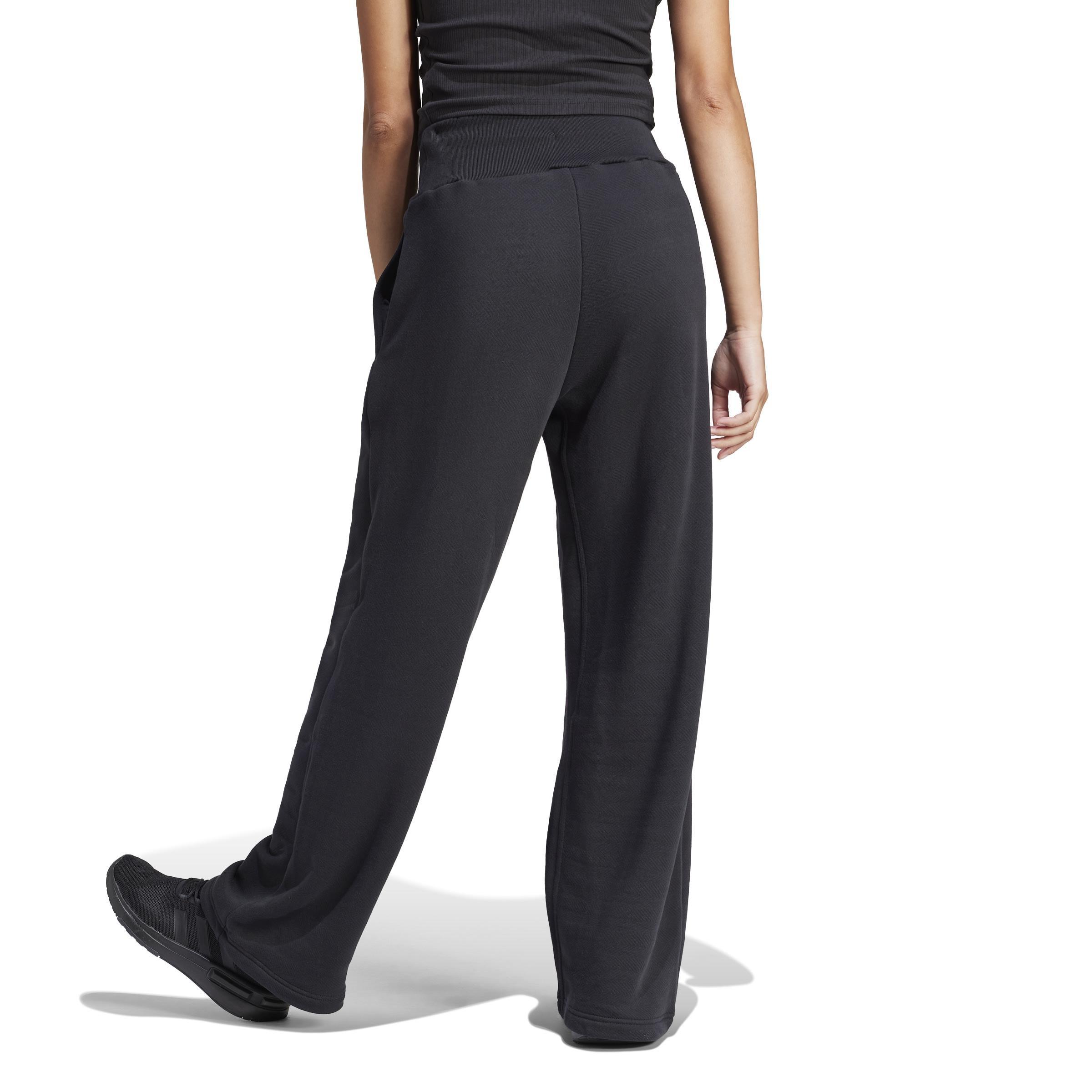Lounge French Terry Straight Leg Joggers, Black, , large image number 2