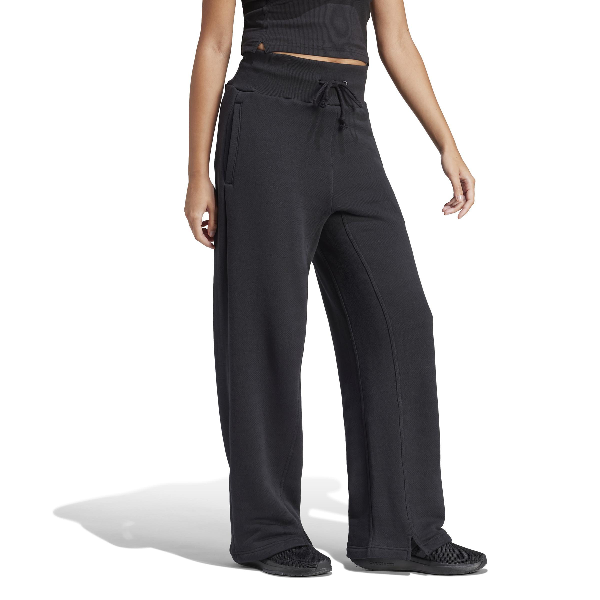 Lounge French Terry Straight Leg Joggers, Black, , large image number 7
