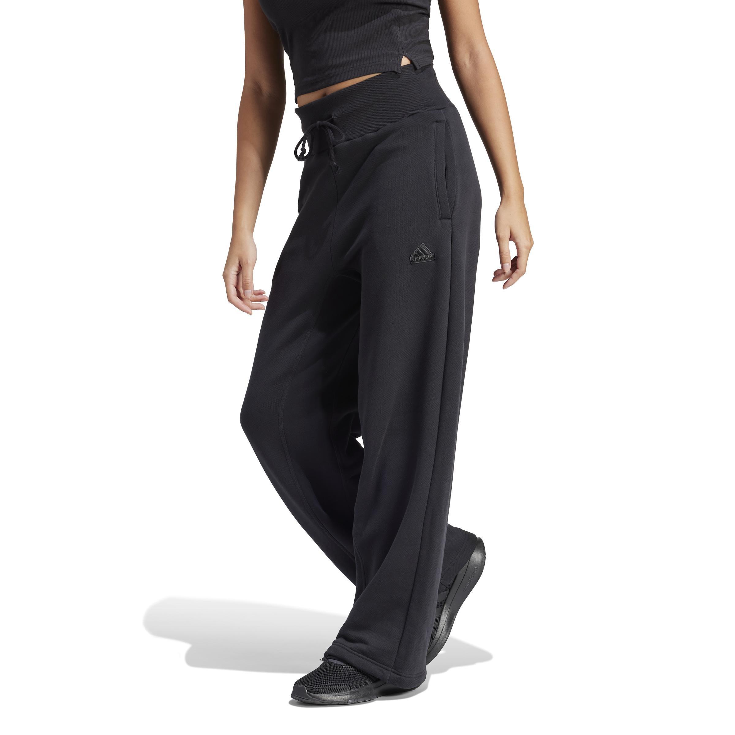 Lounge French Terry Straight Leg Joggers, Black, , large image number 10