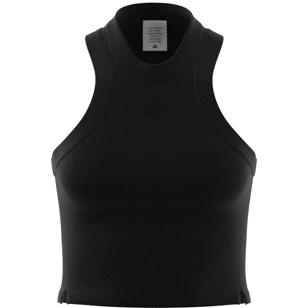 Lounge Ribbed Crop Tank Top, Black, A901_ONE, large image number 14