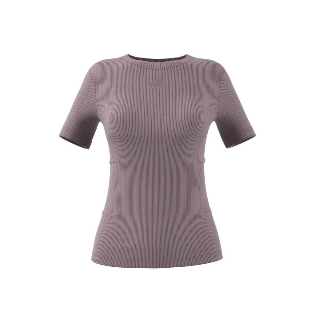Ribbed Fitted T-Shirt (Maternity), Purple, A901_ONE, large image number 9