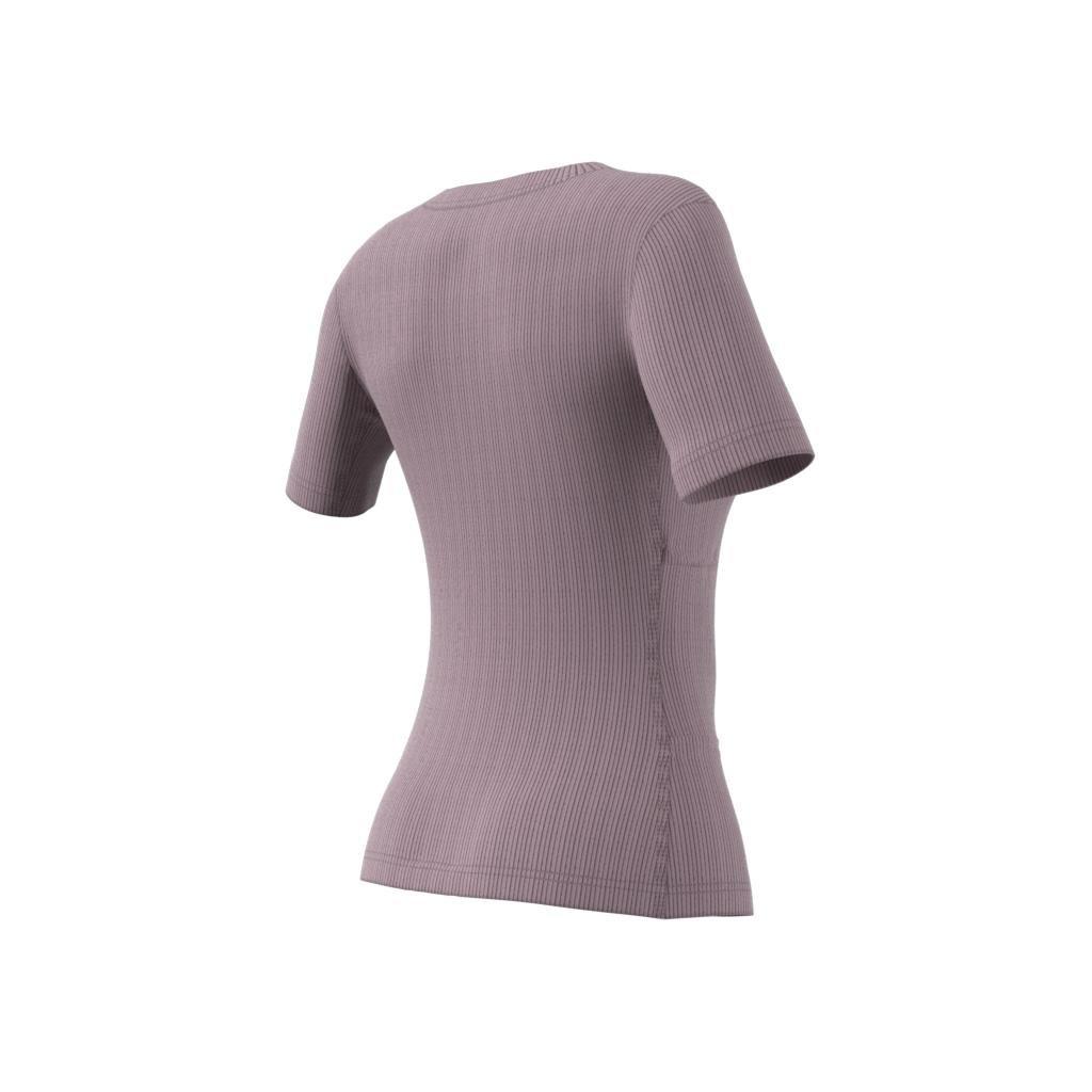 Ribbed Fitted T-Shirt (Maternity), Purple, A901_ONE, large image number 10