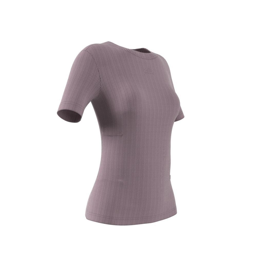 Ribbed Fitted T-Shirt (Maternity), Purple, A901_ONE, large image number 14
