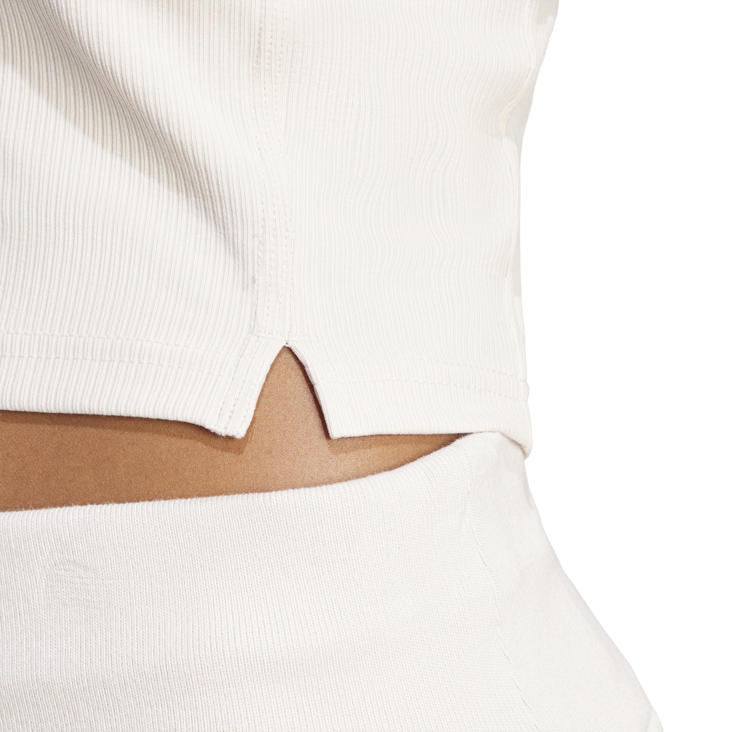 Lounge Ribbed Crop Tank Top, Pink, A901_ONE, large image number 4