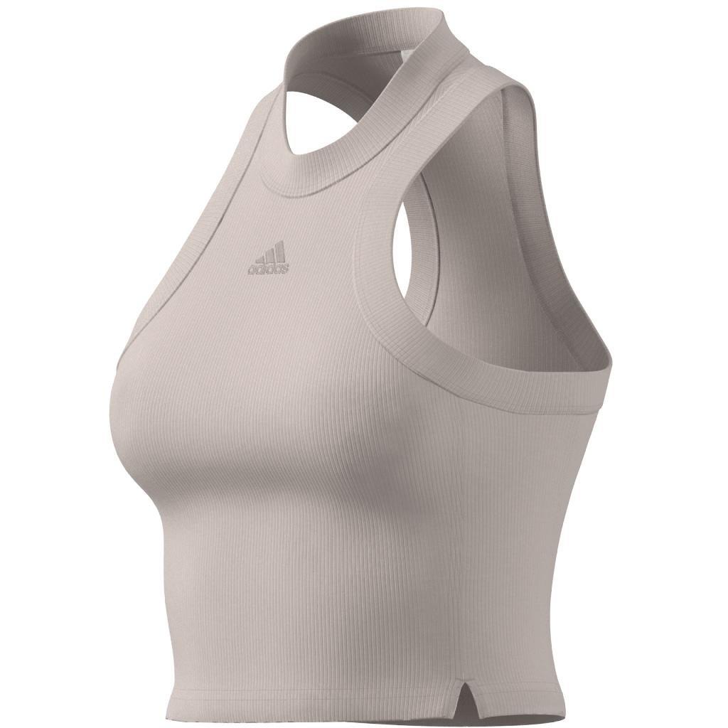 Lounge Ribbed Crop Tank Top, Pink, A901_ONE, large image number 11