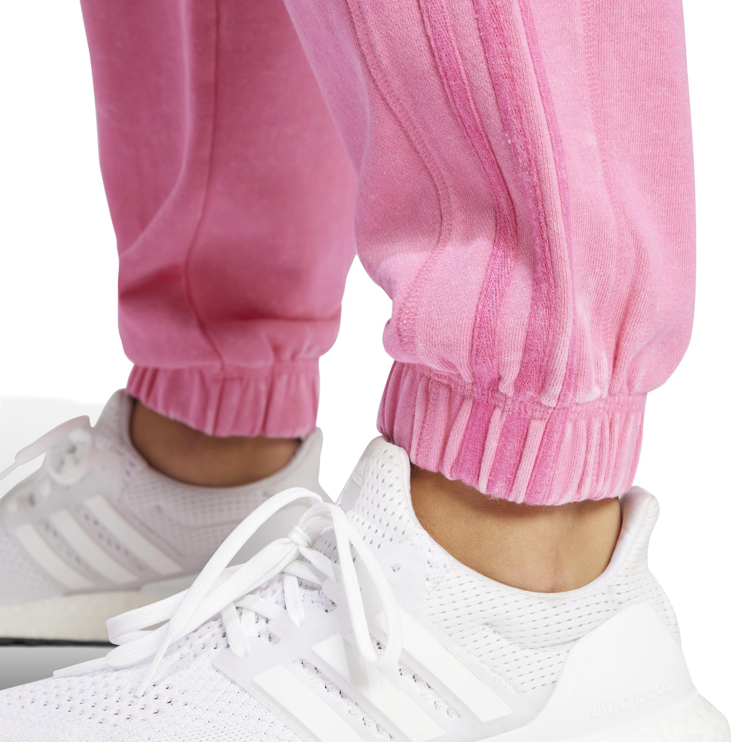 ALL SZN French Terry 3-Stripes Garment Wash Joggers, Pink, , large image number 4