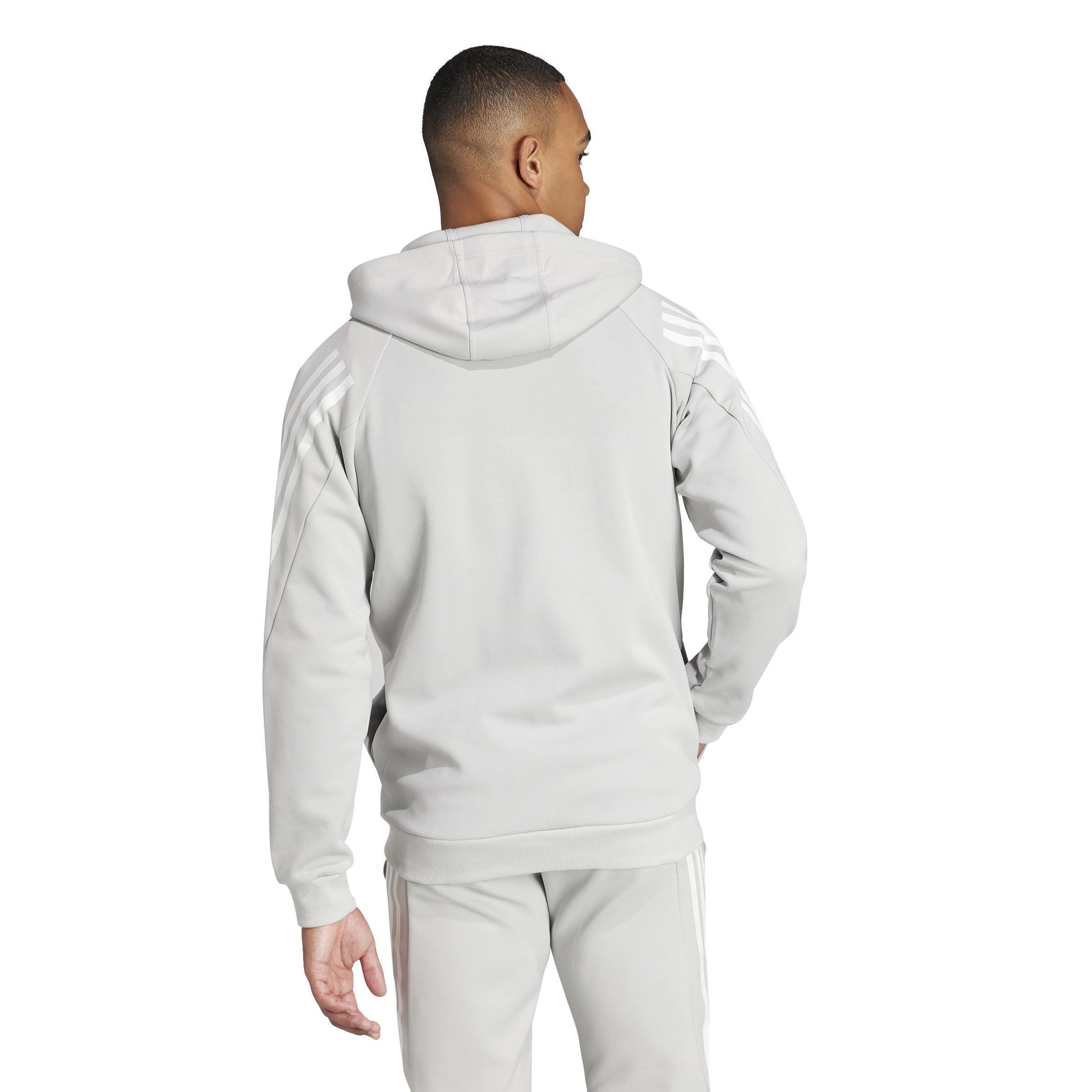 Future Icons 3-Stripes Full Zip Hoodie, Grey, A901_ONE, large image number 3