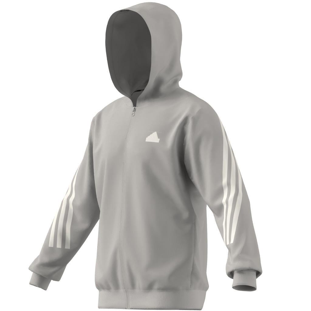 Future Icons 3-Stripes Full Zip Hoodie, Grey, , large image number 6