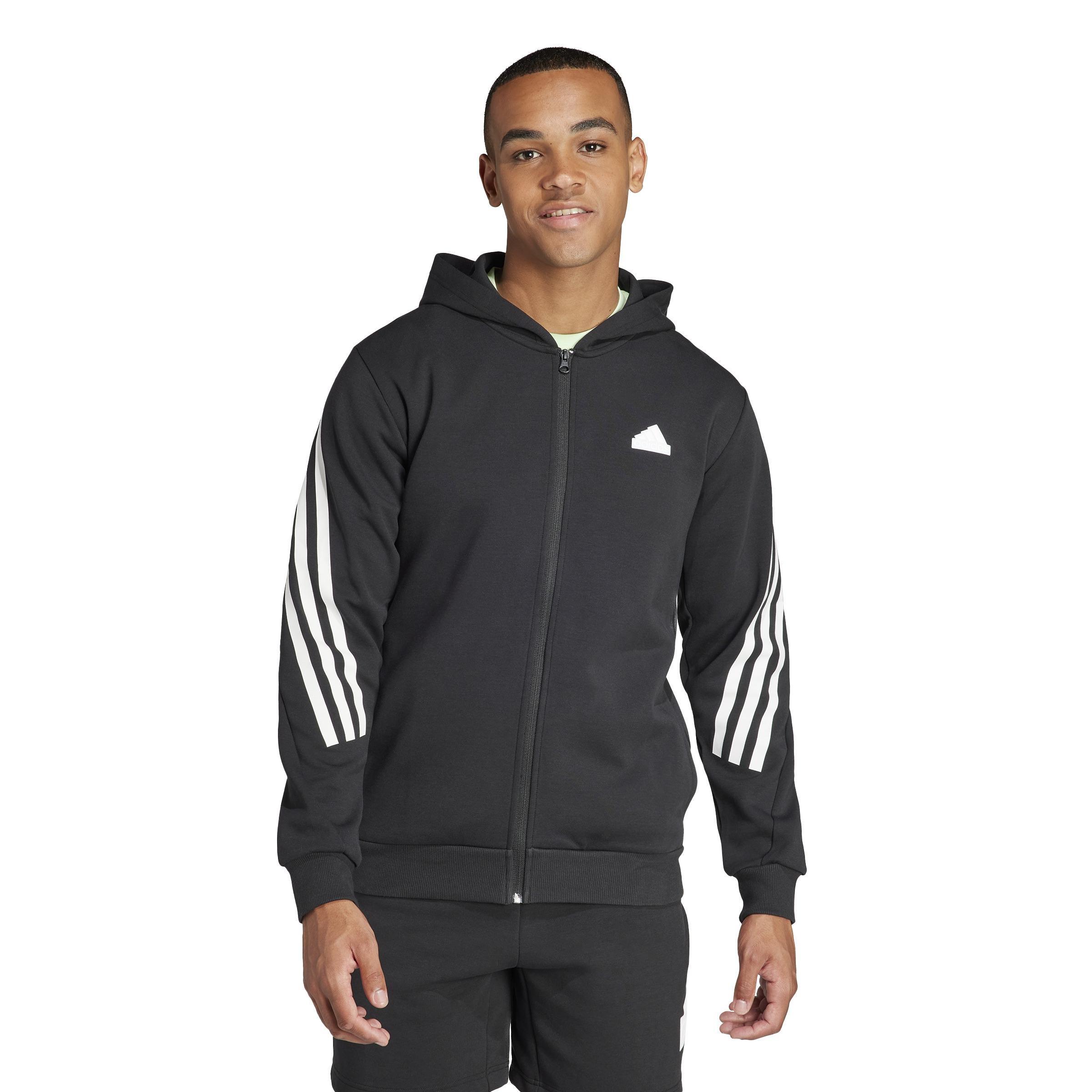 Future Icons 3-Stripes Full Zip Hoodie, Black, A901_ONE, large image number 7