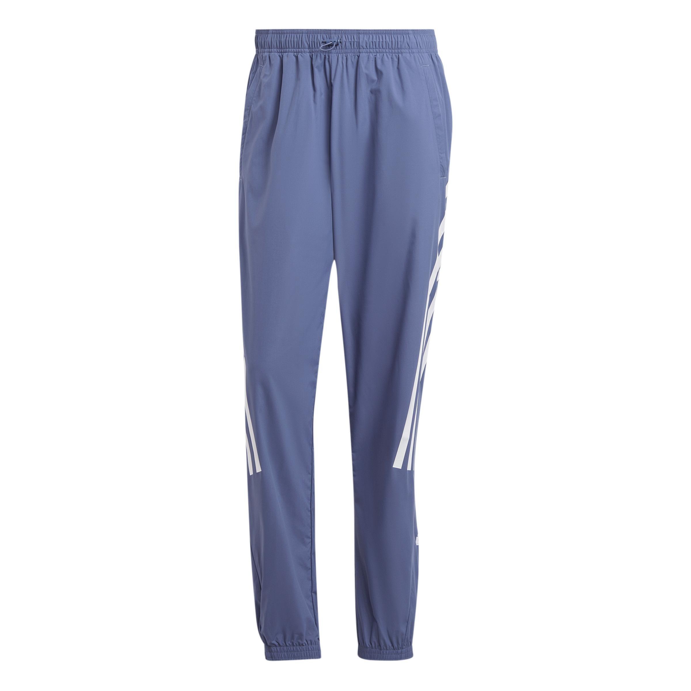 Future Icons 3-Stripes Woven Tracksuit Bottoms, Blue, A901_ONE, large image number 0