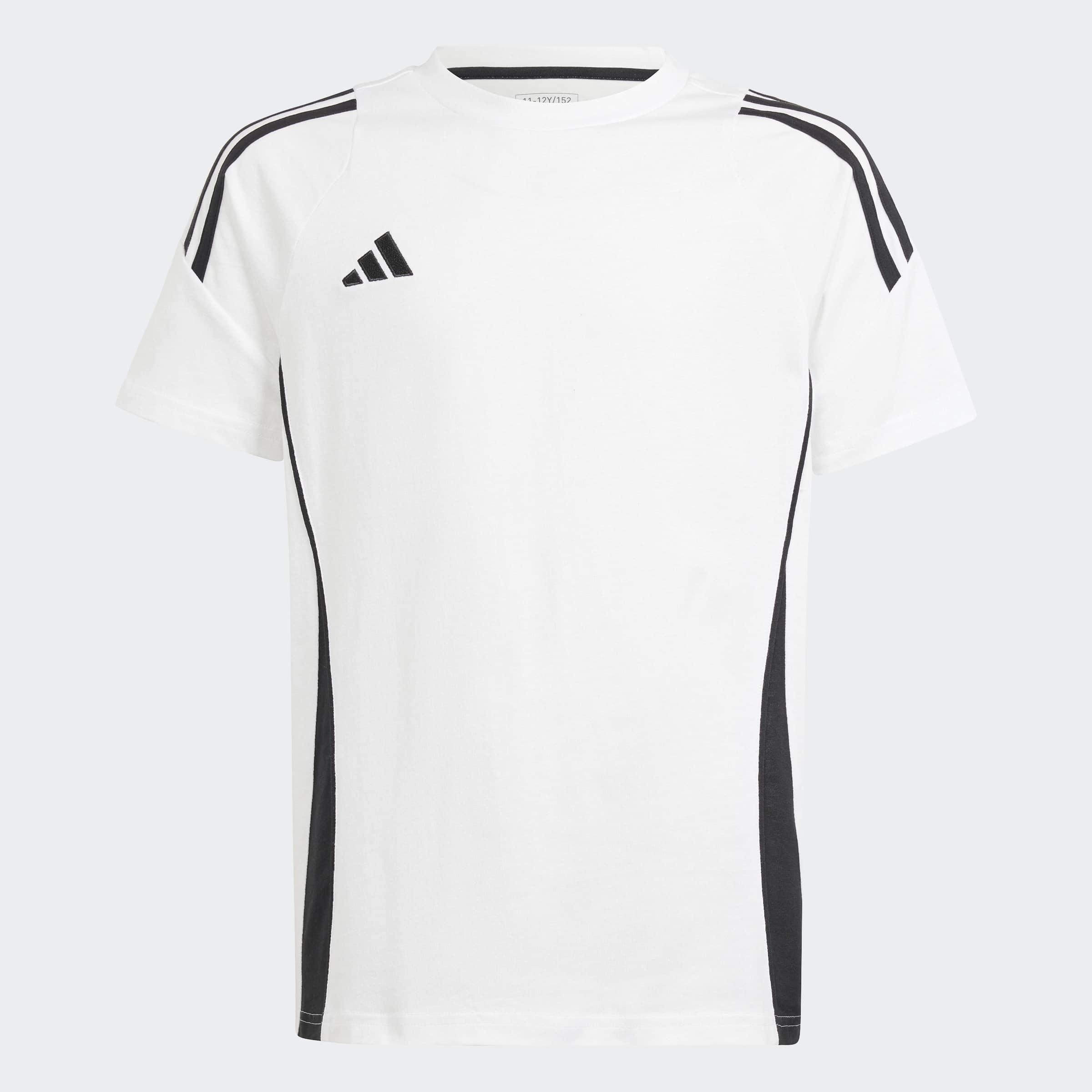 Kids Unisex Tiro 24 Sweat T-Shirt, White, A901_ONE, large image number 0