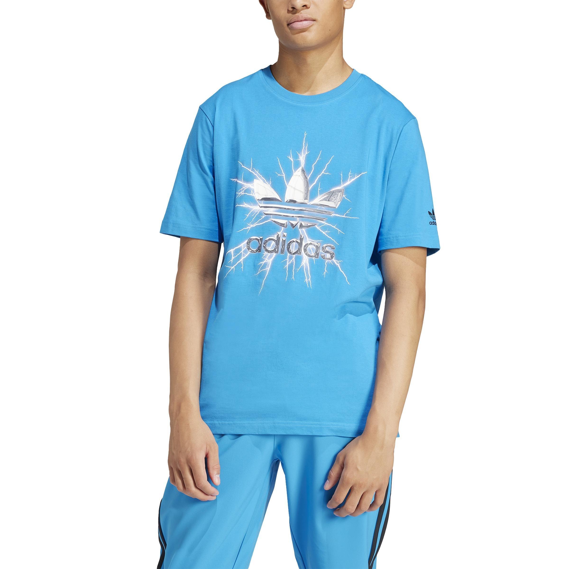 Graphic Short Sleeve T-Shirt, Blue, A901_ONE, medium