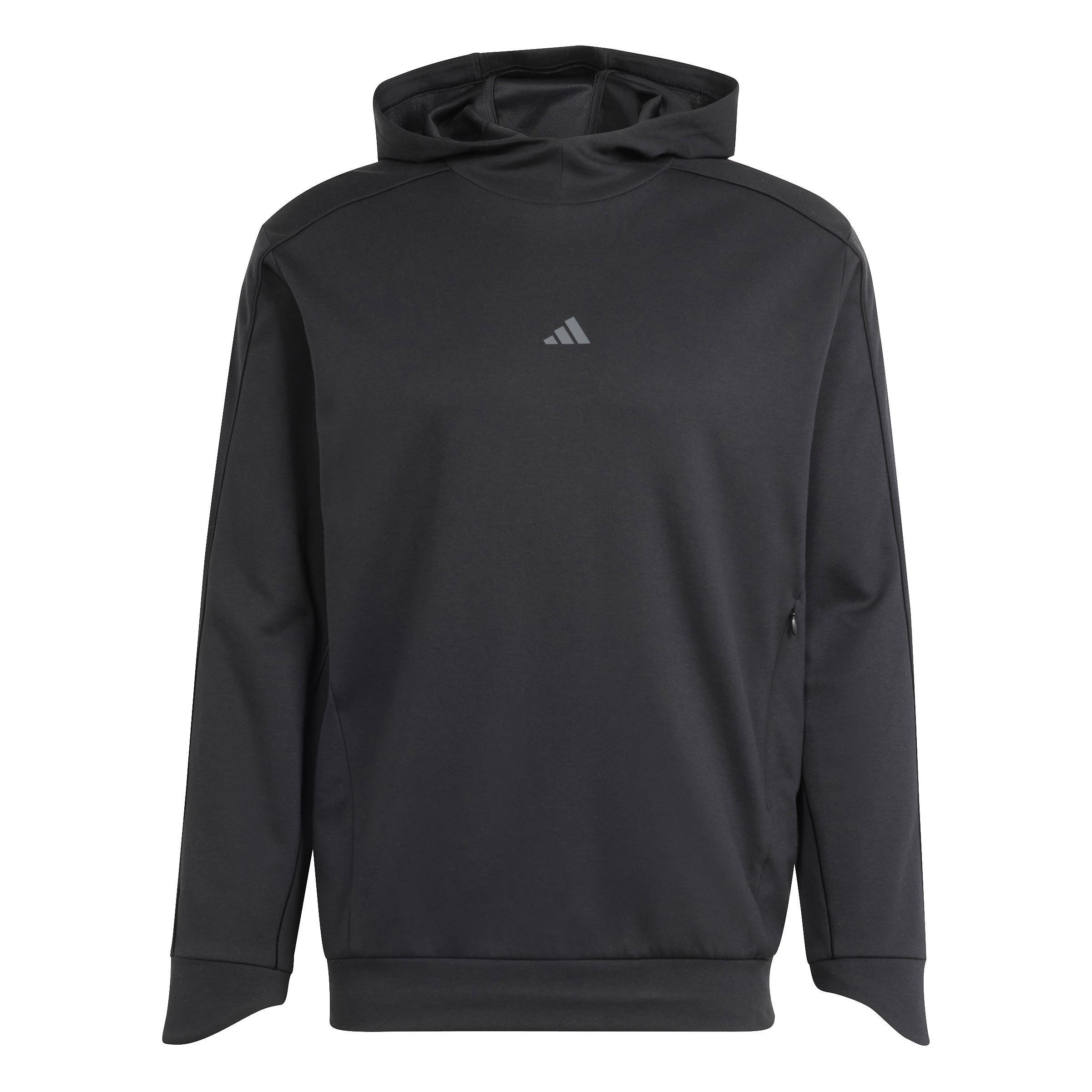 Yoga Training Hoodie, Black, A901_ONE, large image number 1