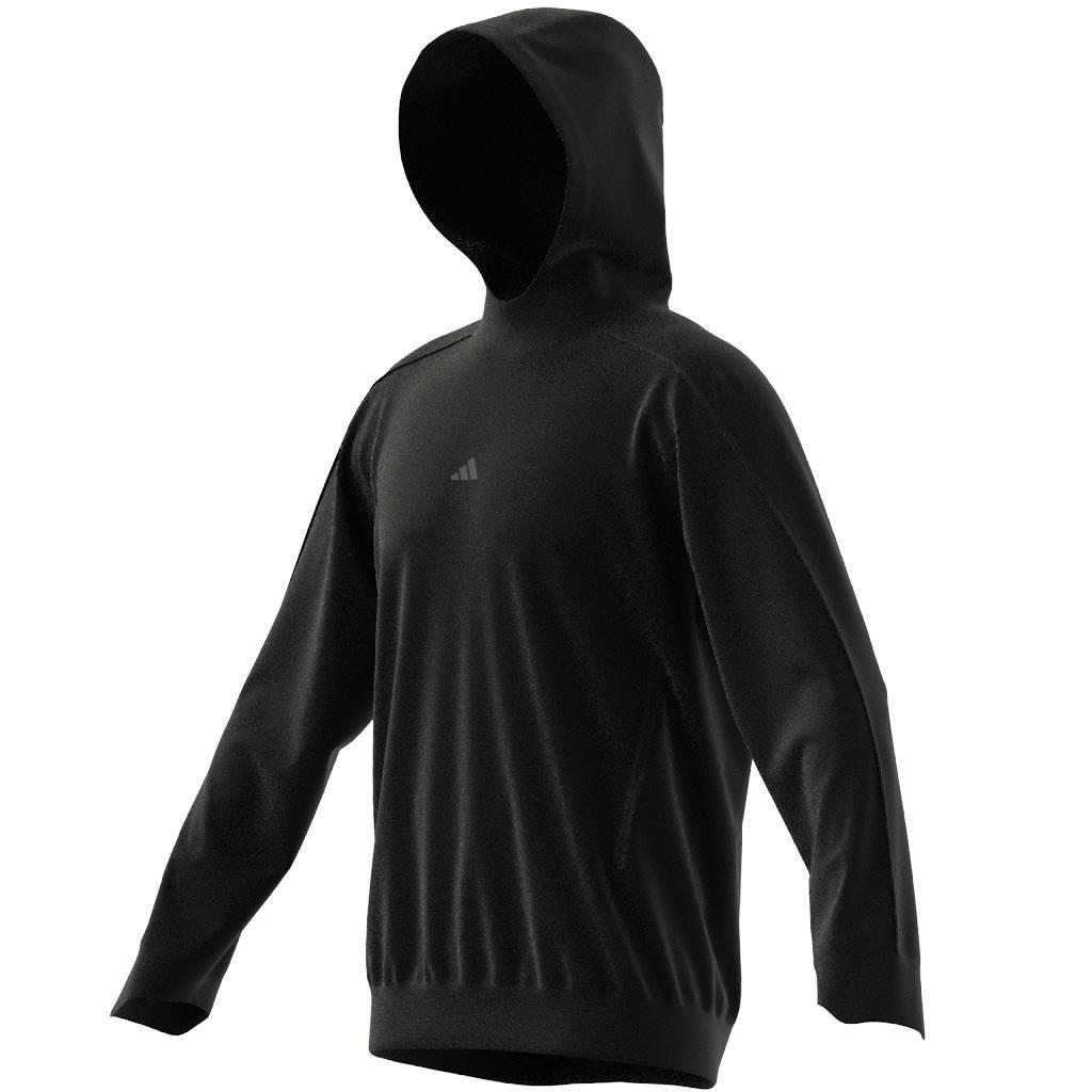 Yoga Training Hoodie, Black, A901_ONE, large image number 6