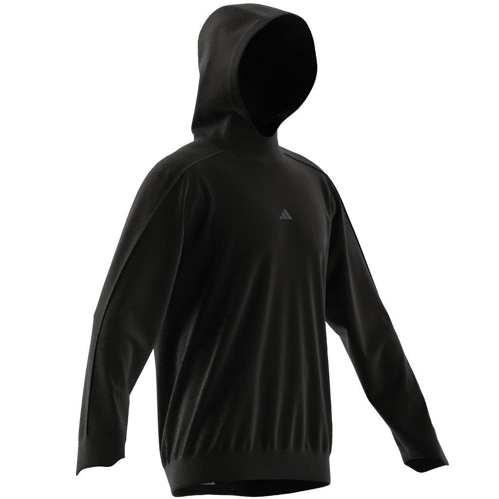 Yoga Training Hoodie, Black, A901_ONE, large image number 9