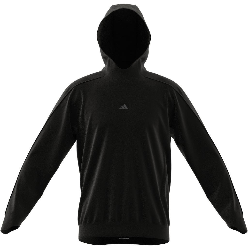 Yoga Training Hoodie, Black, A901_ONE, large image number 11