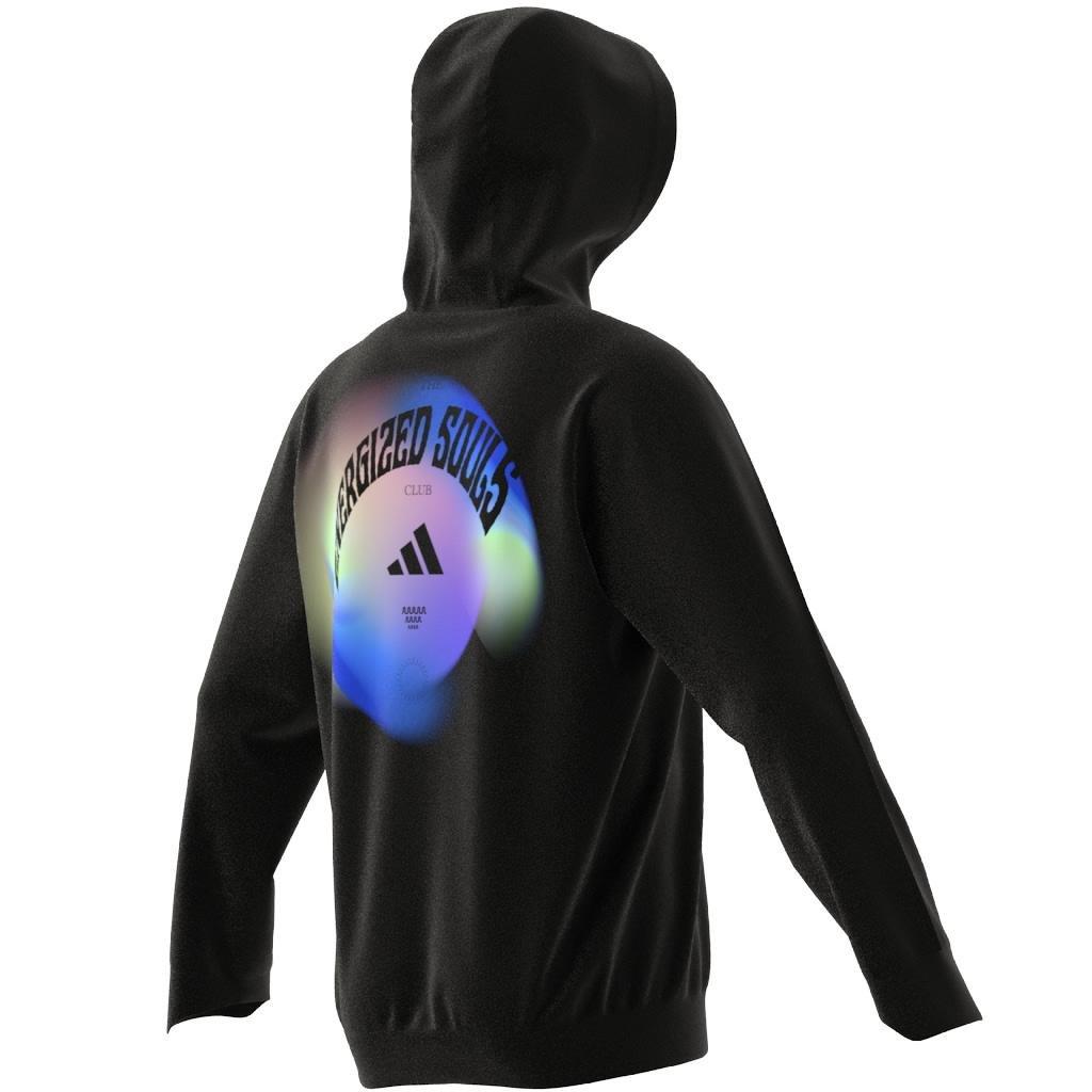 Yoga Training Hoodie, Black, A901_ONE, large image number 13