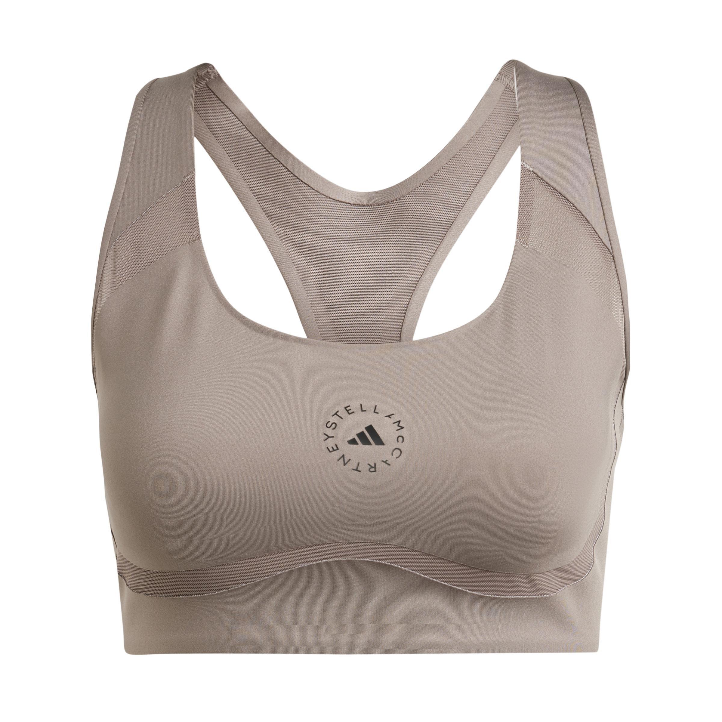 By Stella Mccartney Training Medium-Support Bra, Brown, , large image number 0