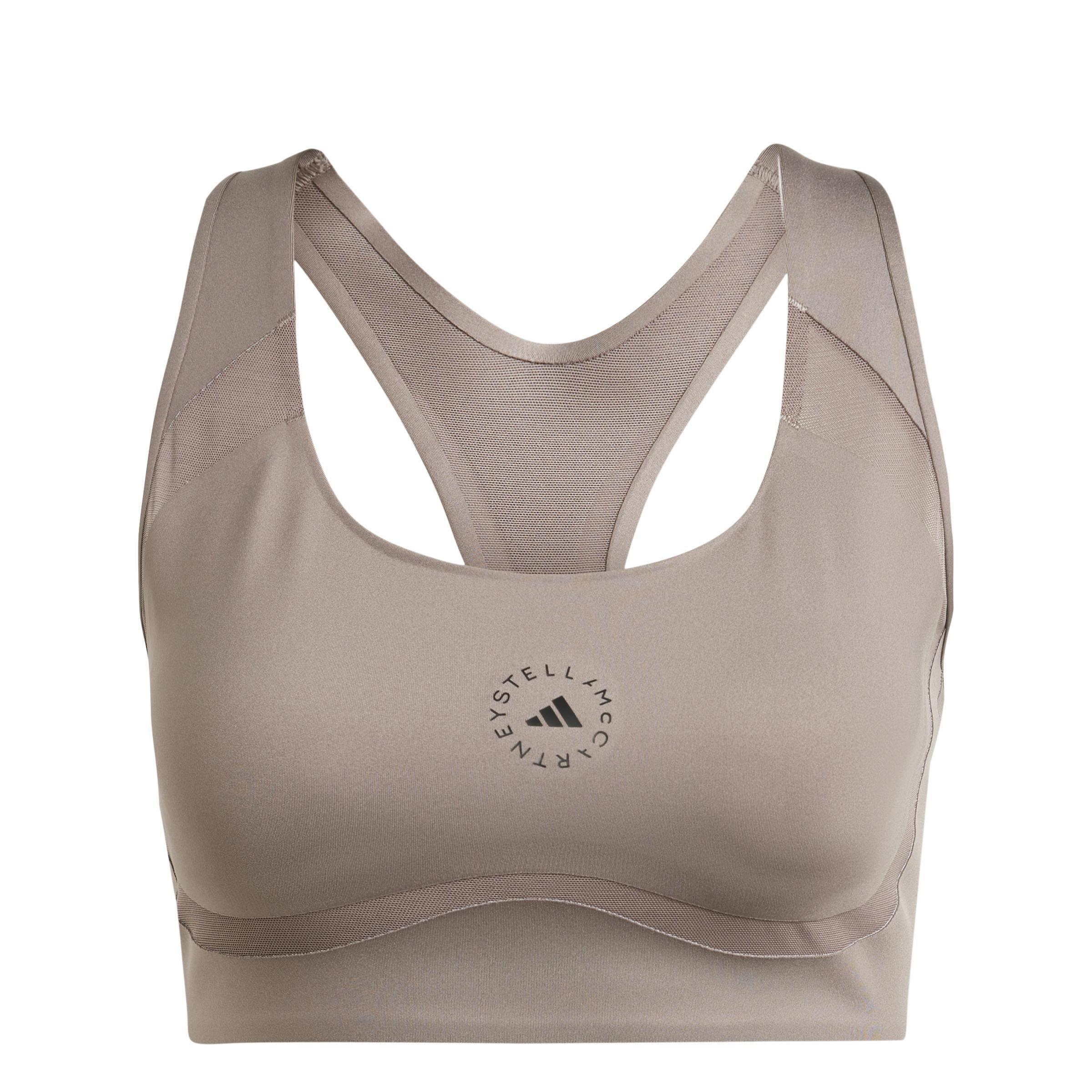 By Stella Mccartney Training Medium-Support Bra, Brown, A901_ONE, large image number 2