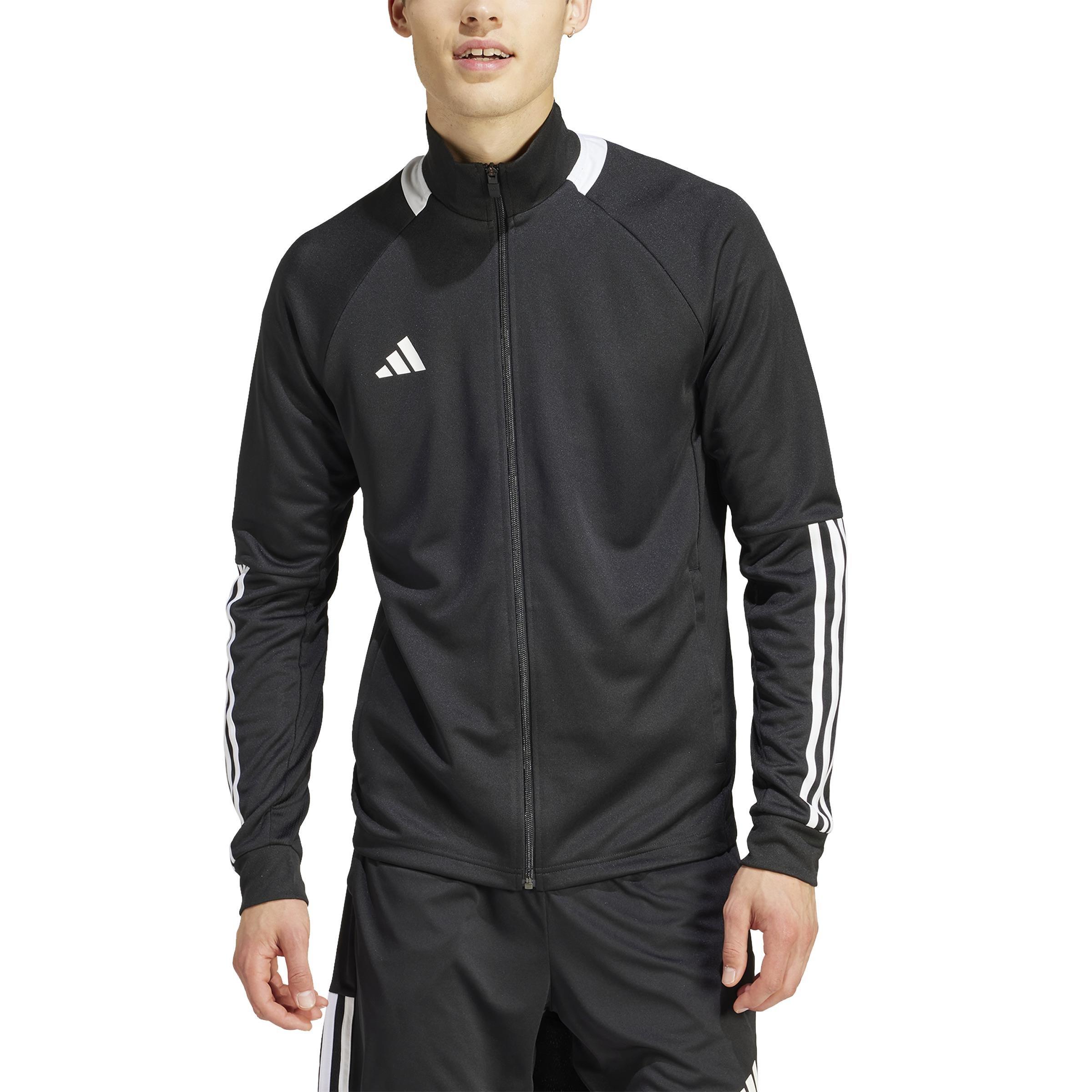 Sereno AEROREADY Cut 3-Stripes Slim Track Jacket, Black, A901_ONE, large image number 2