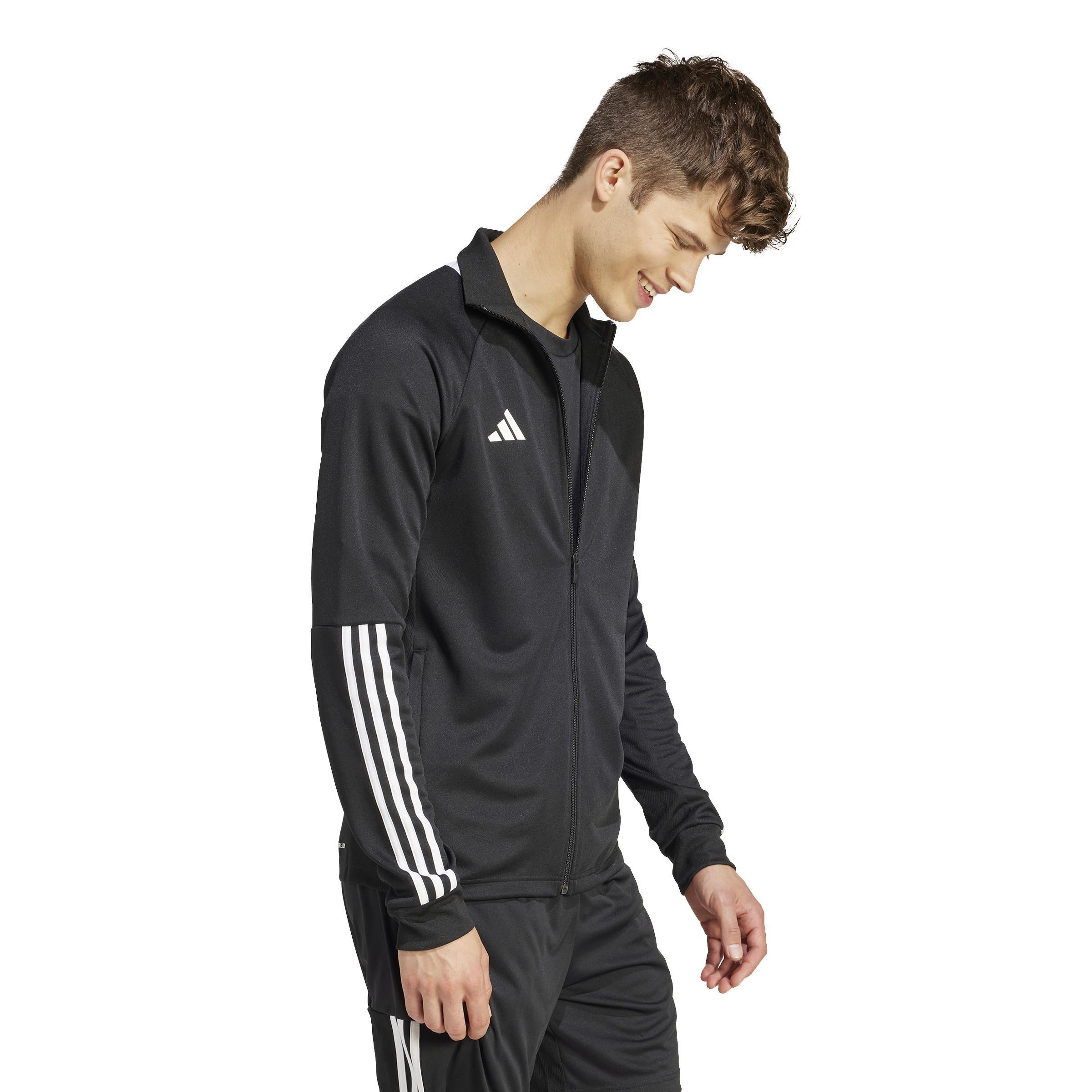 Sereno AEROREADY Cut 3-Stripes Slim Track Jacket, Black, A901_ONE, large image number 8