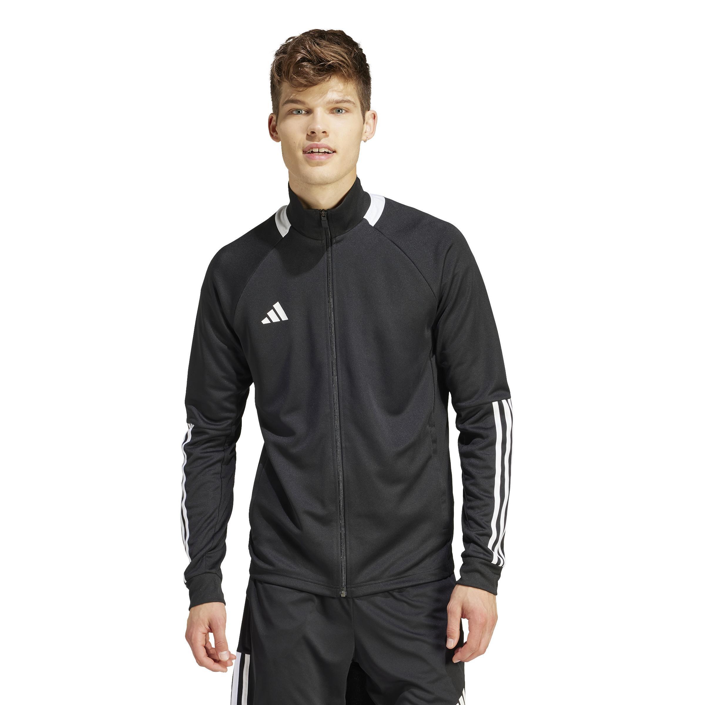 Sereno AEROREADY Cut 3-Stripes Slim Track Jacket, Black, A901_ONE, large image number 9