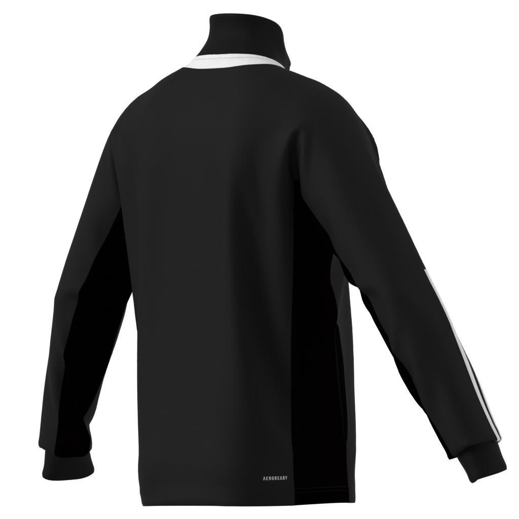 Sereno AEROREADY Cut 3-Stripes Slim Track Jacket, Black, A901_ONE, large image number 12