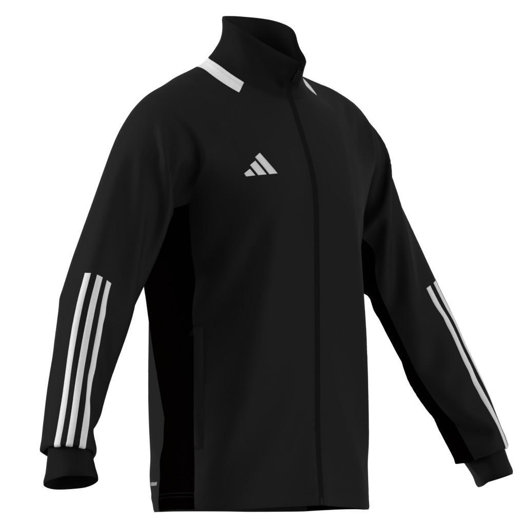 Sereno AEROREADY Cut 3-Stripes Slim Track Jacket, Black, A901_ONE, large image number 14