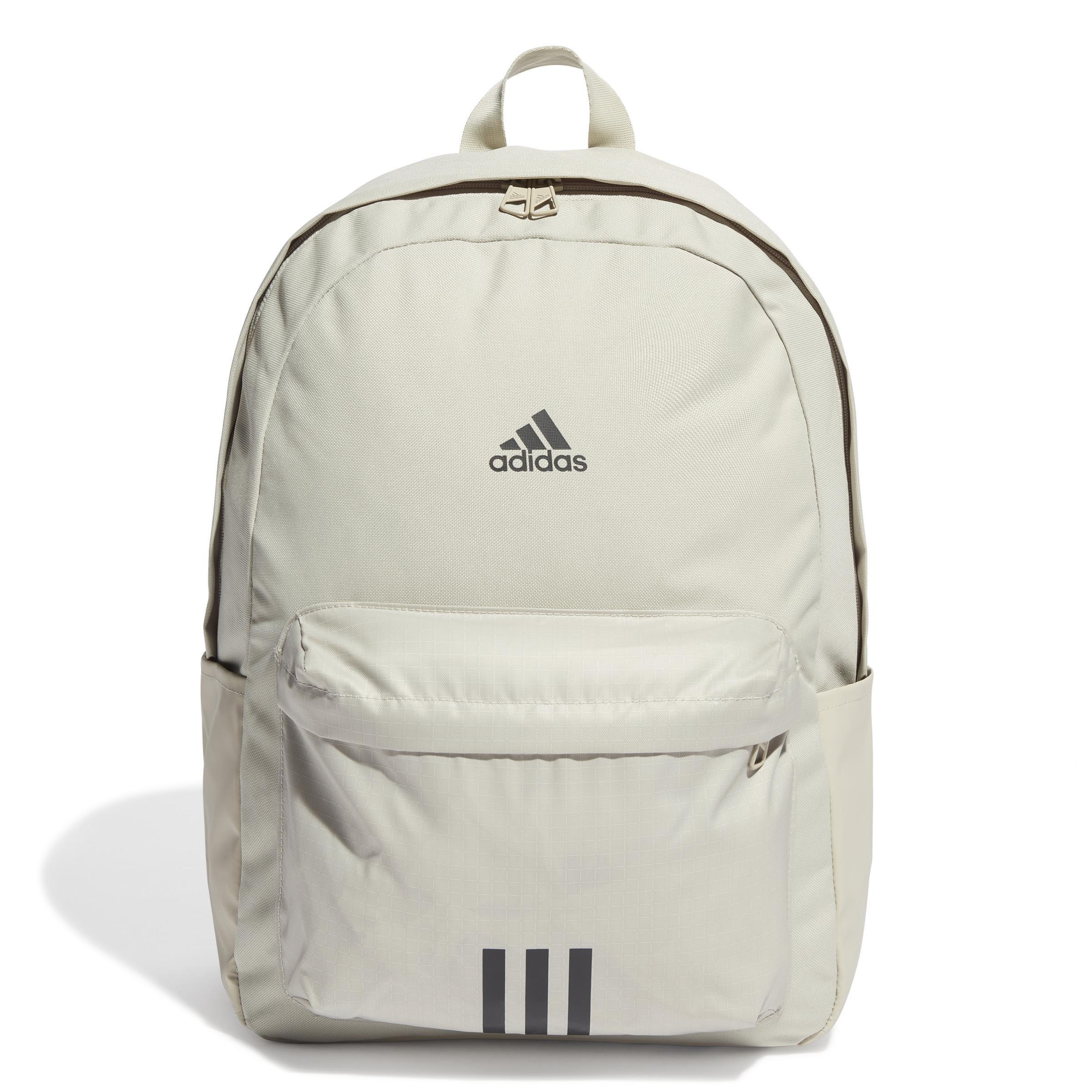 Unisex Classic Badge of Sport 3-Stripes Backpack, Beige, A901_ONE, large image number 0