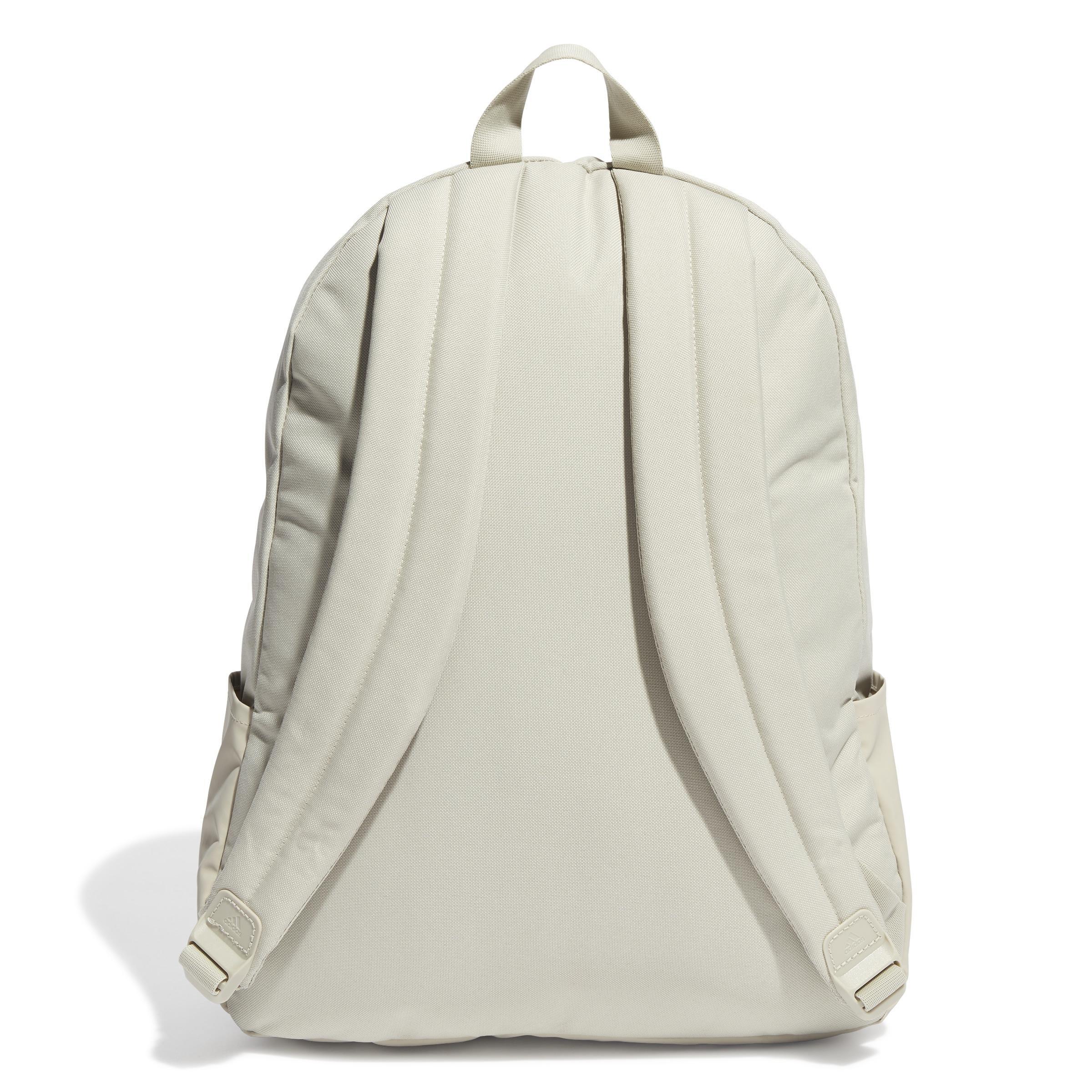 Unisex Classic Badge of Sport 3-Stripes Backpack, Beige, A901_ONE, large image number 3