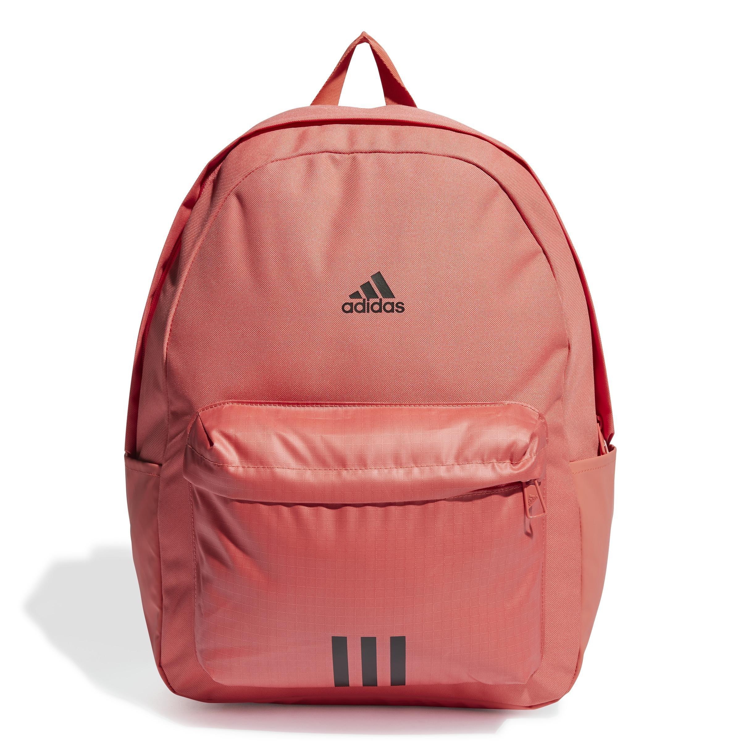 Unisex Classic Badge of Sport 3-Stripes Backpack, Red, A901_ONE, large image number 0