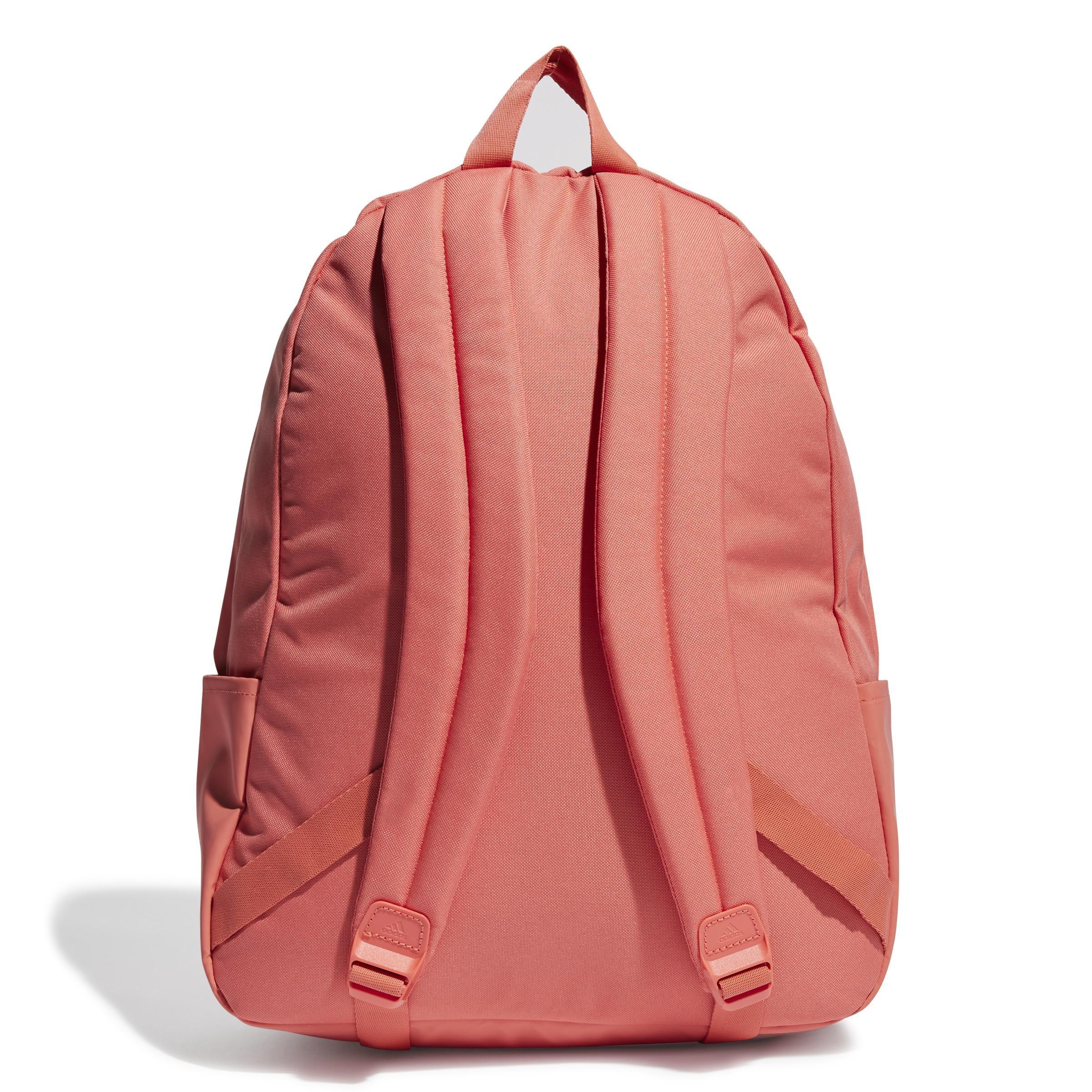 Unisex Classic Badge of Sport 3-Stripes Backpack, Red, A901_ONE, large image number 3