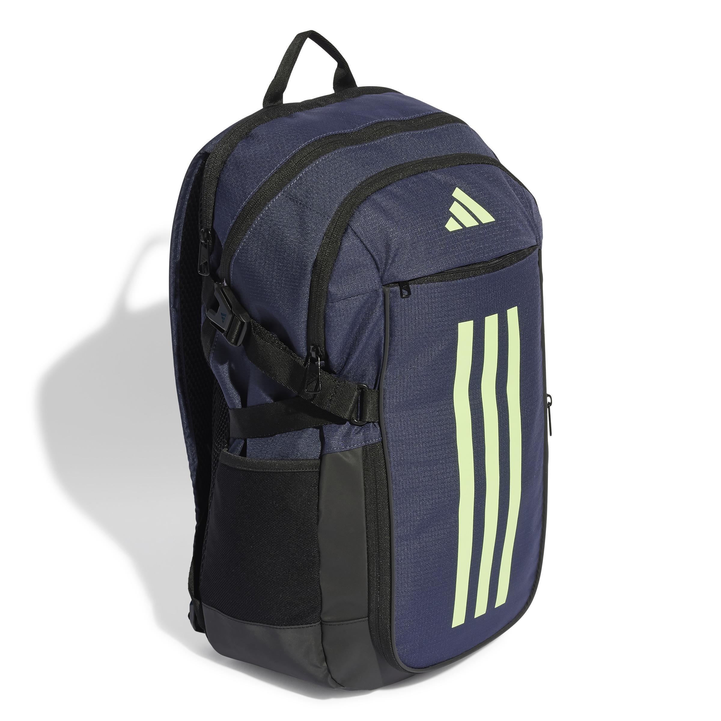 Unisex Essentials 3-Stripes Performance Backpack, Blue, A901_ONE, medium