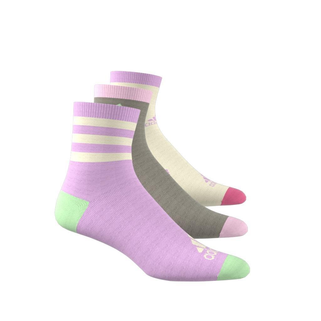 Unisex Kids Graphic Socks 3 Pairs, Purple, , large image number 8