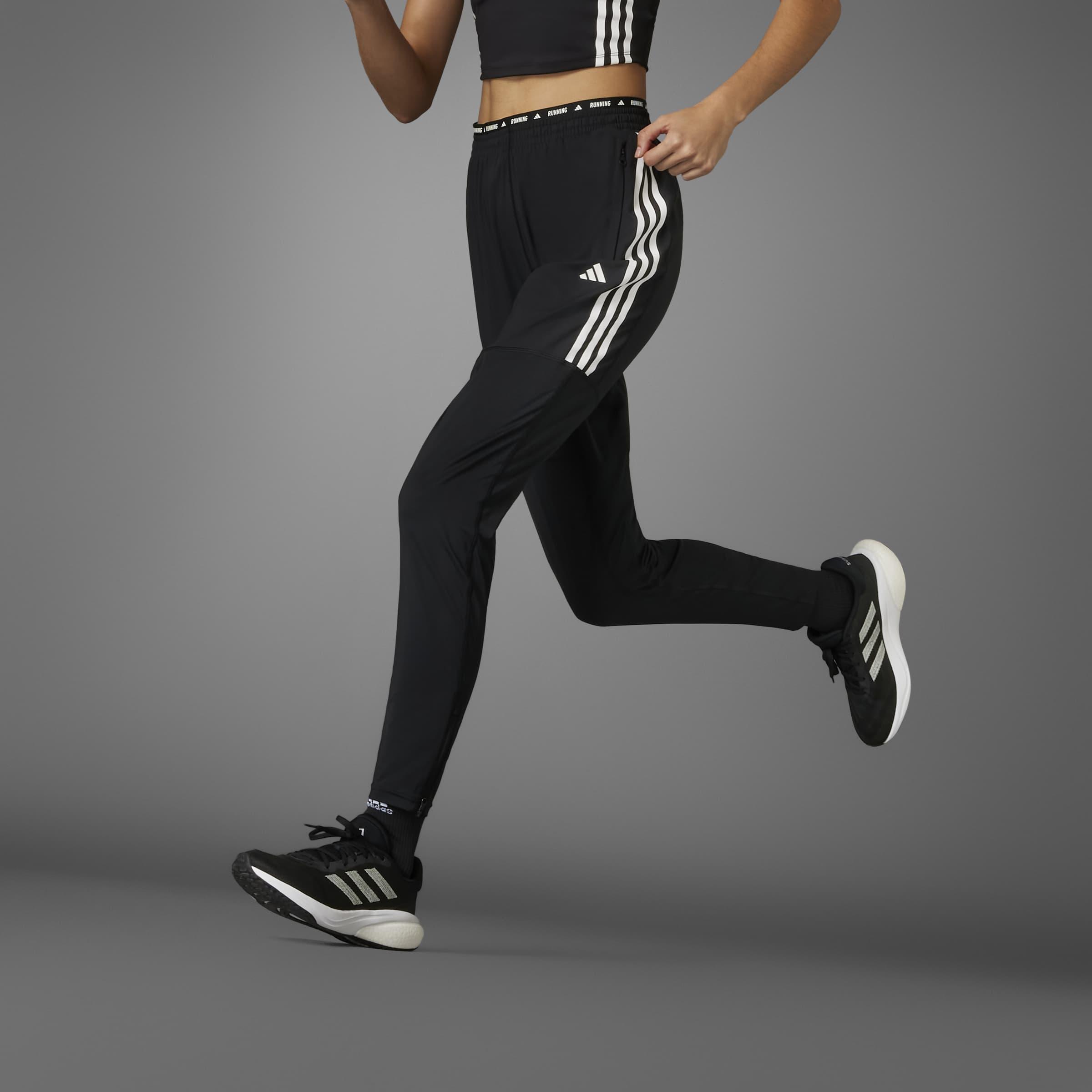 Own The Run 3-Stripes Joggers, Black, A901_ONE, large image number 5