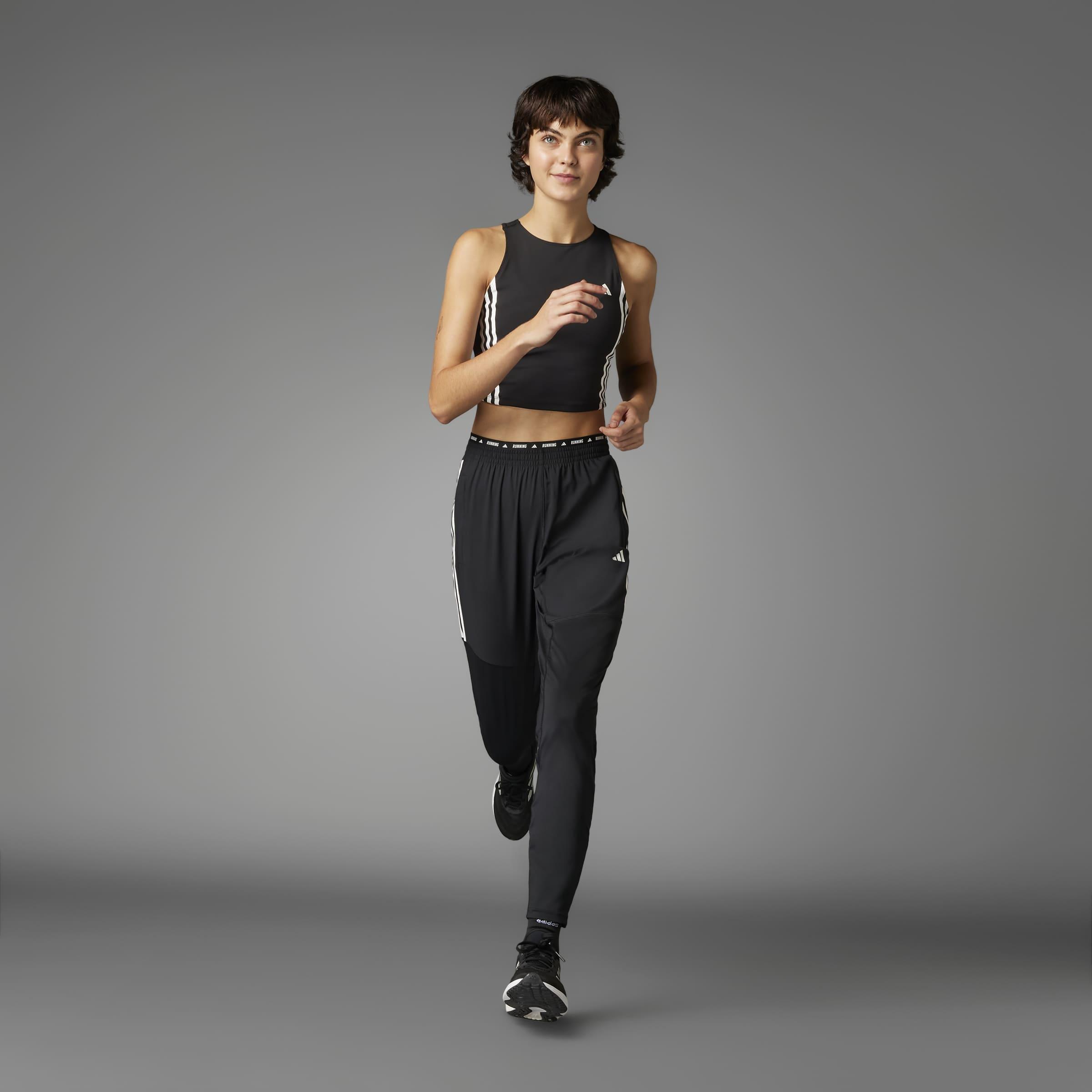 Own The Run 3-Stripes Joggers, Black, A901_ONE, large image number 7