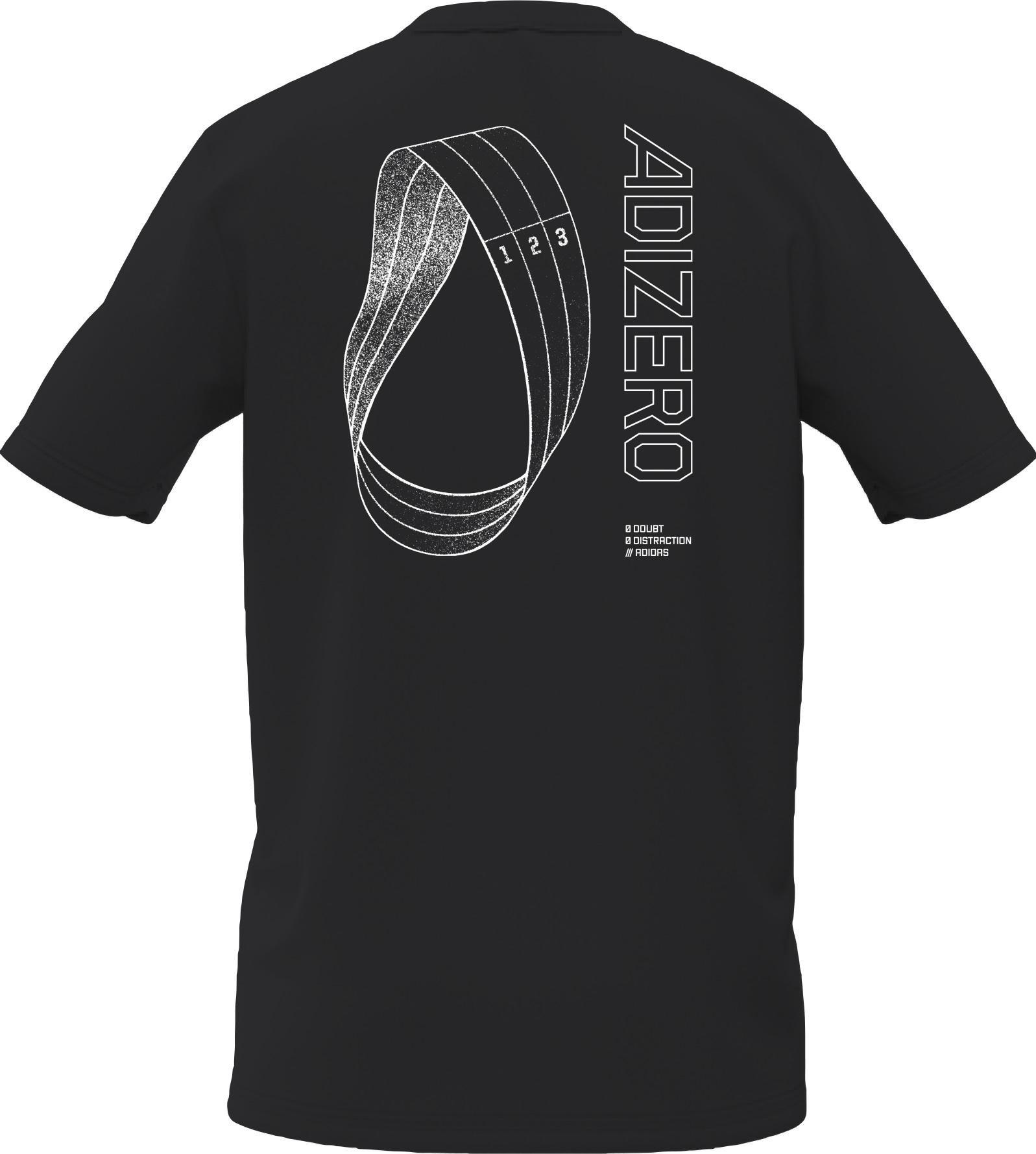 Running Adizero Graphic T-Shirt, Black, A901_ONE, large image number 0