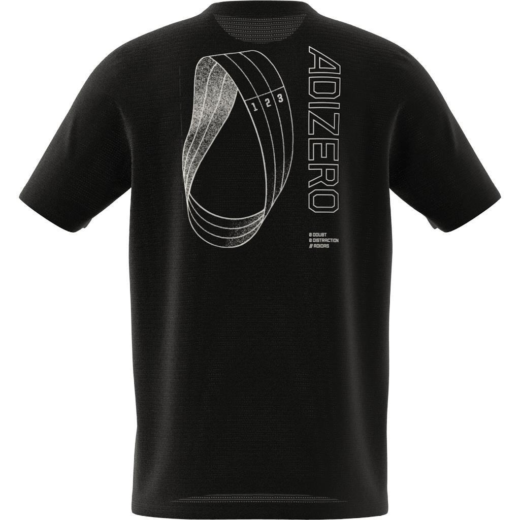 Running Adizero Graphic T-Shirt, Black, A901_ONE, large image number 9