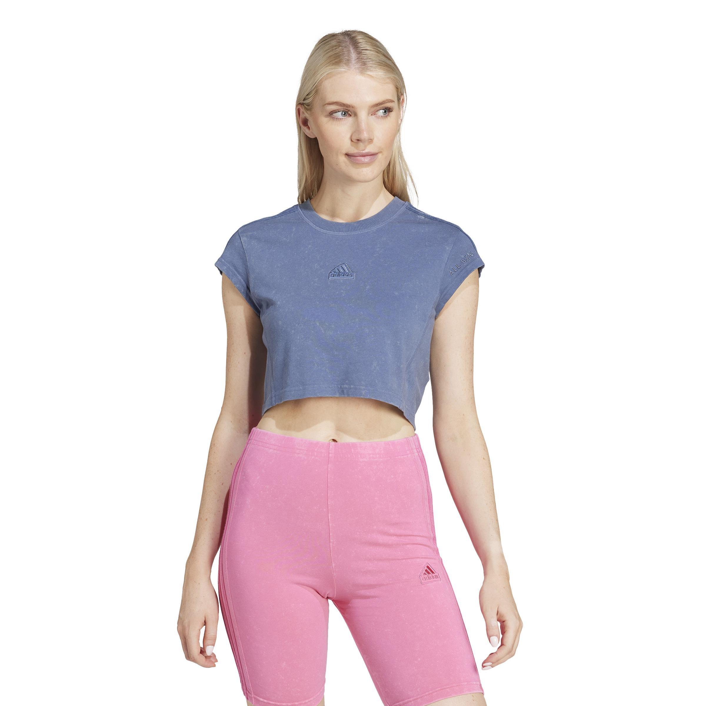 ALL SZN 3-Stripes Garment Wash Baby T-Shirt, Blue, A901_ONE, large image number 7