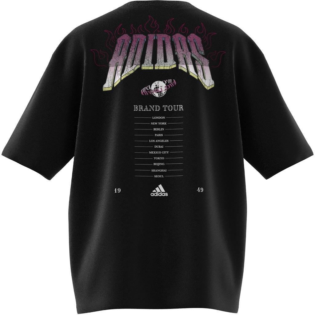 Band Merch Graphic Boyfriend T-Shirt, Black, A901_ONE, large image number 7