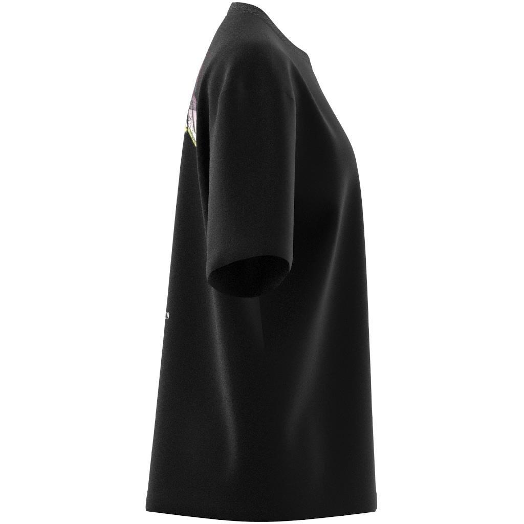 Band Merch Graphic Boyfriend T-Shirt, Black, A901_ONE, large image number 10