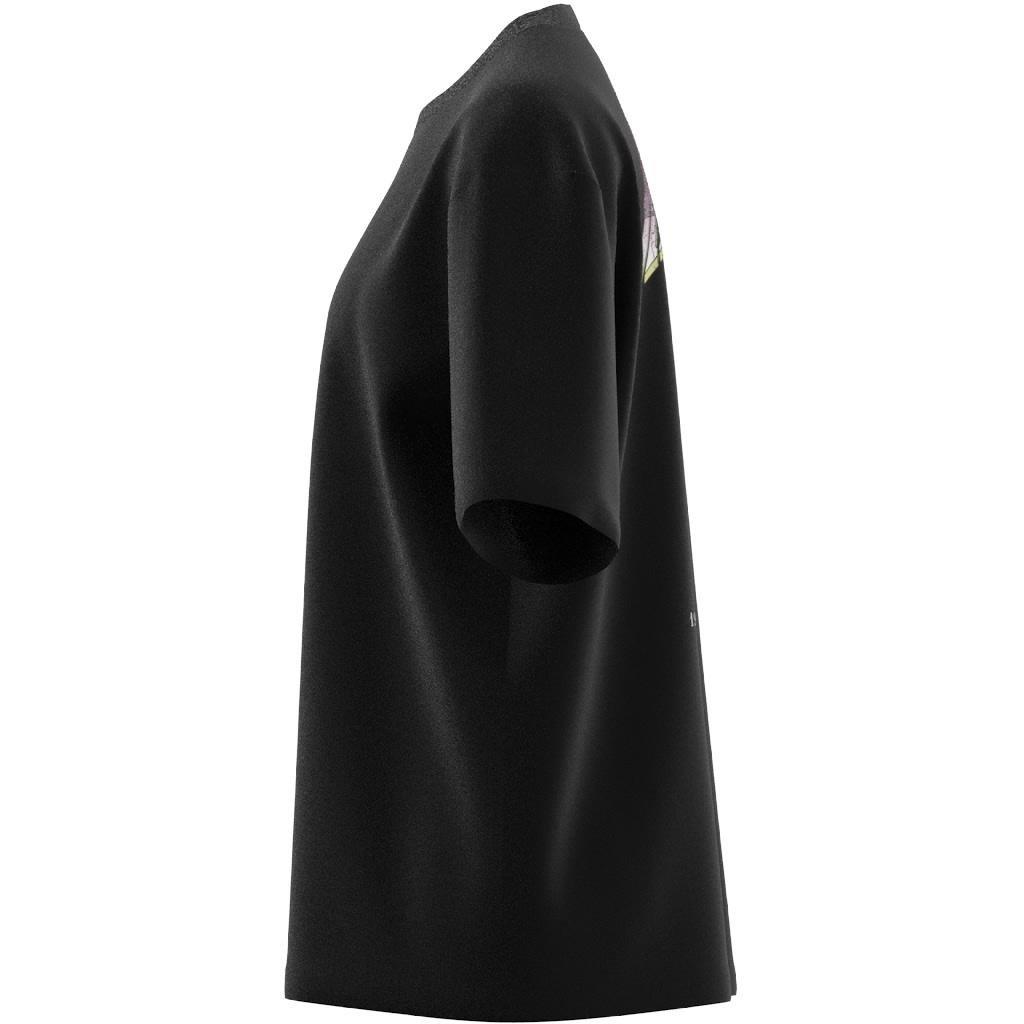 Band Merch Graphic Boyfriend T-Shirt, Black, A901_ONE, large image number 12