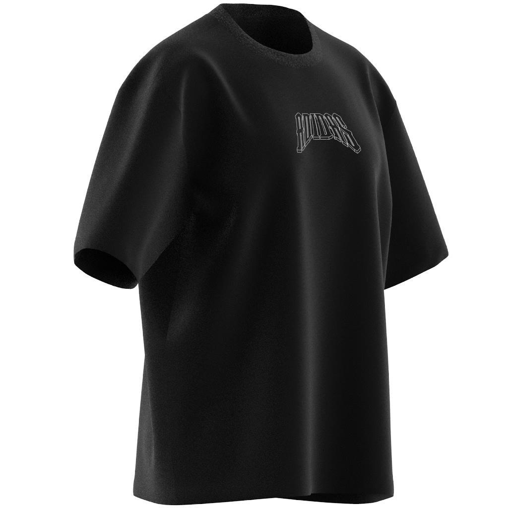 Band Merch Graphic Boyfriend T-Shirt, Black, A901_ONE, large image number 13