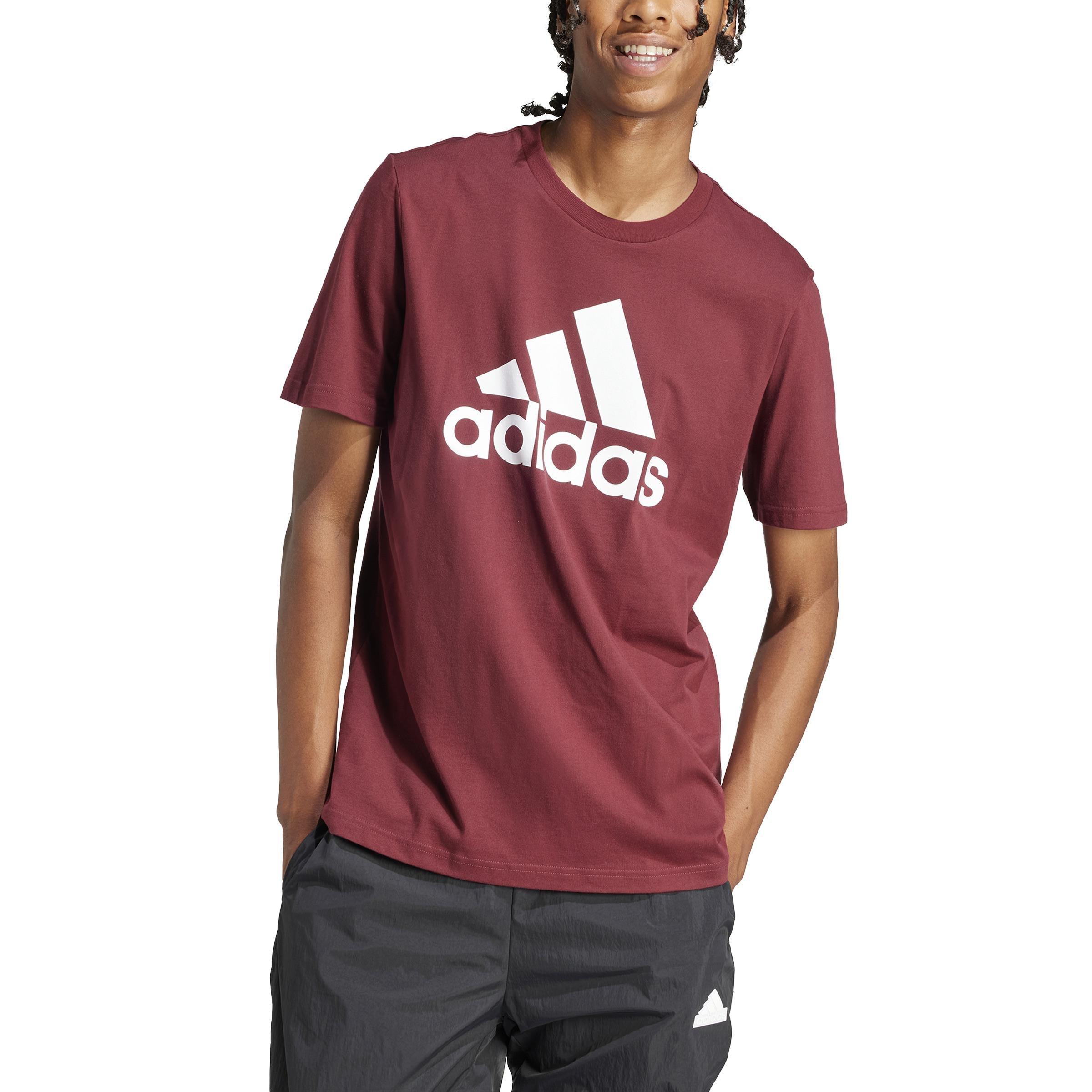 Essentials Single Jersey Big Logo T-Shirt, Red, A901_ONE, large image number 1