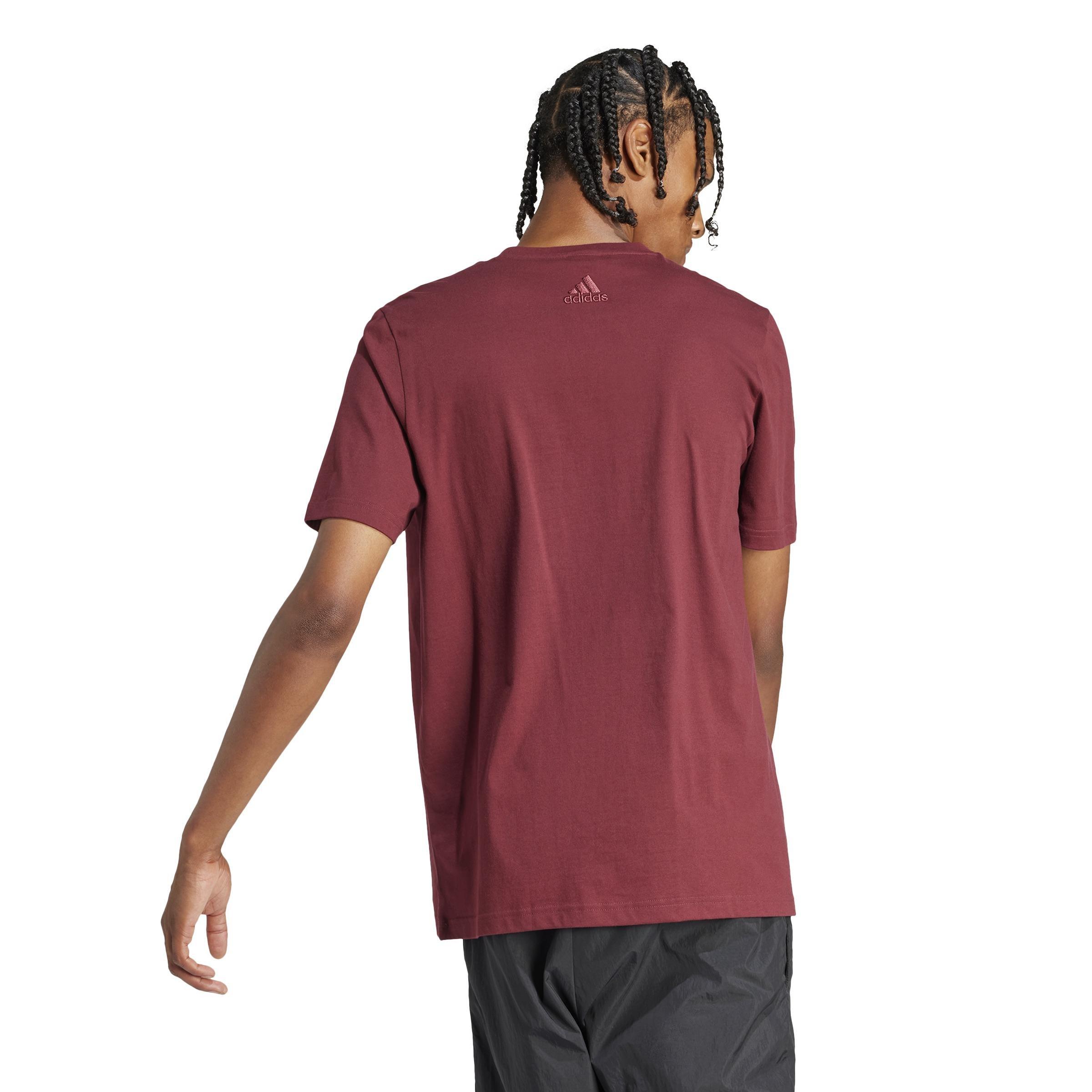 Essentials Single Jersey Big Logo T-Shirt, Red, A901_ONE, large image number 3