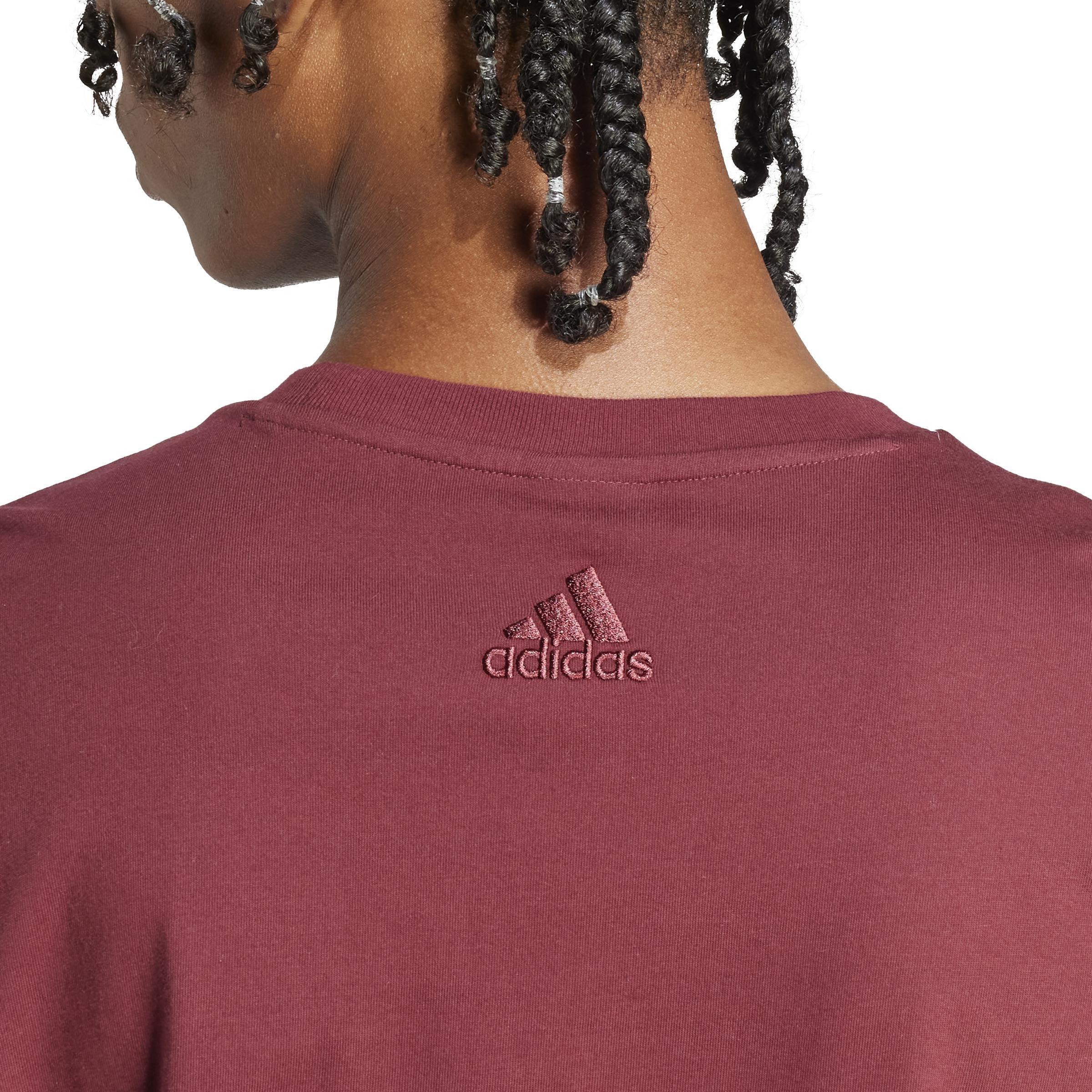 Essentials Single Jersey Big Logo T-Shirt, Red, A901_ONE, large image number 4