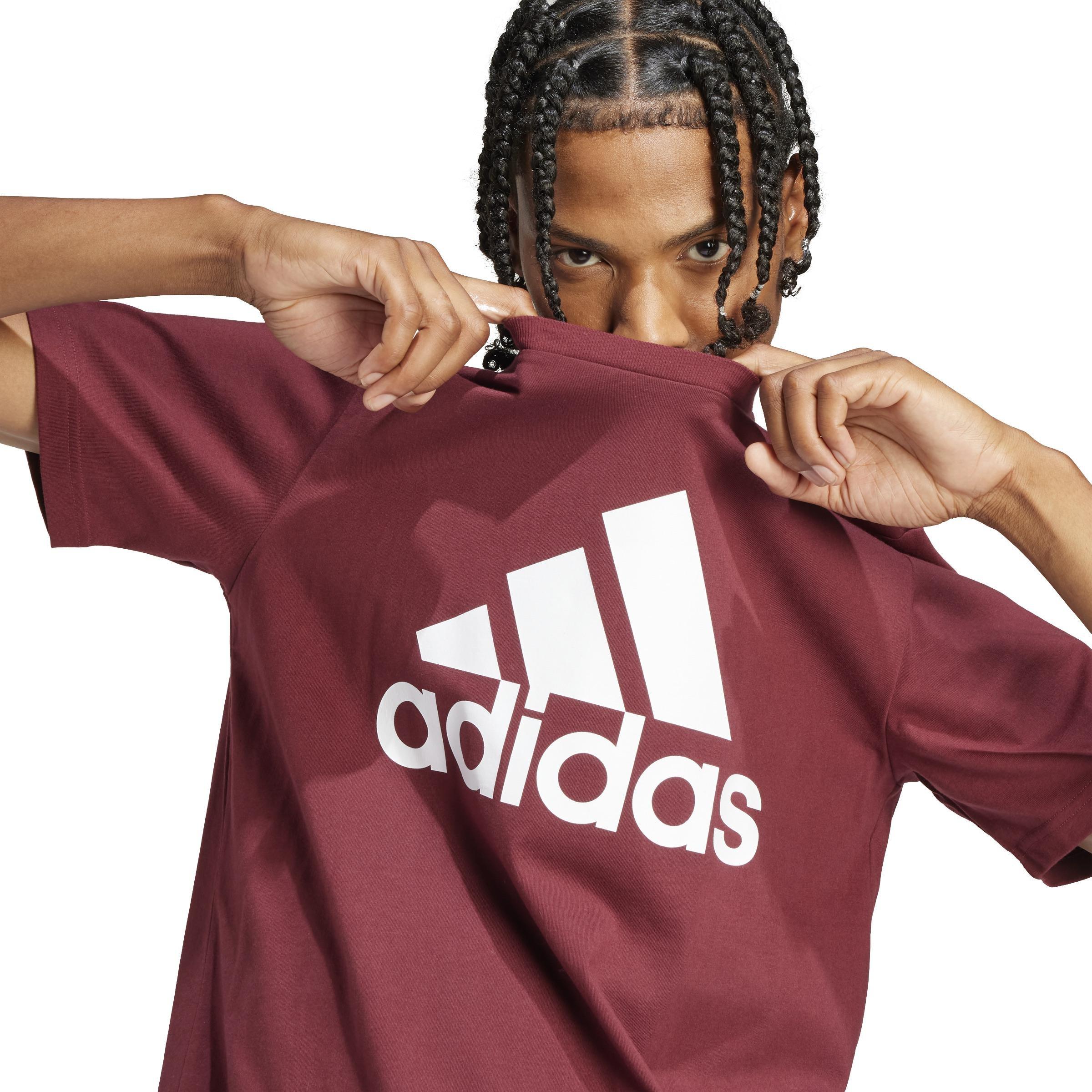 Essentials Single Jersey Big Logo T-Shirt, Red, A901_ONE, large image number 5