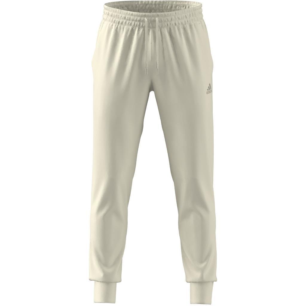 Essentials Single Jersey Tapered Cuff Joggers, White, , large image number 5
