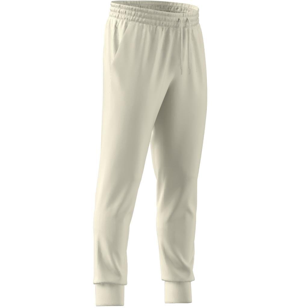 Essentials Single Jersey Tapered Cuff Joggers, White, , large image number 13