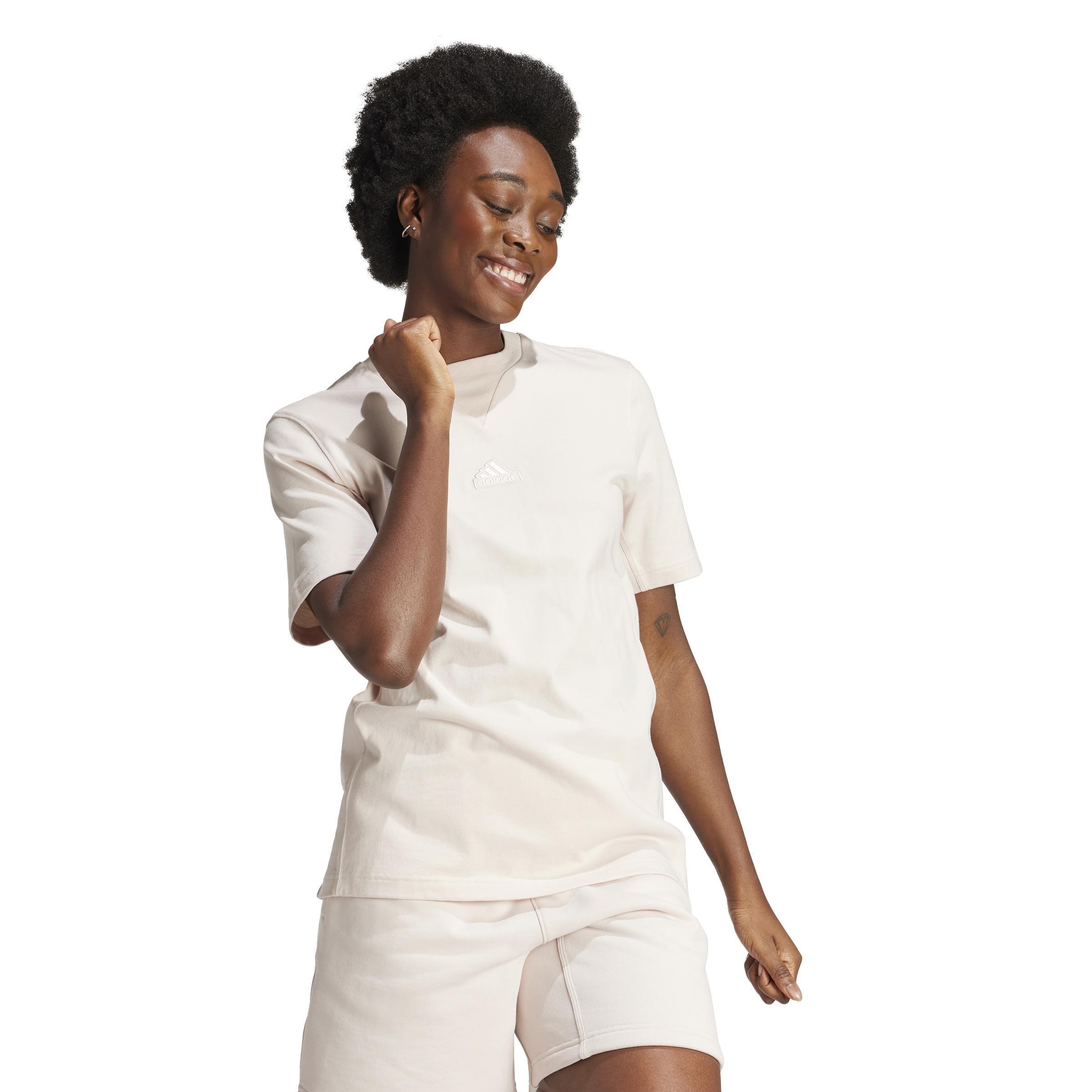 Unisex Lounge T-Shirt, Pink, A901_ONE, large image number 7